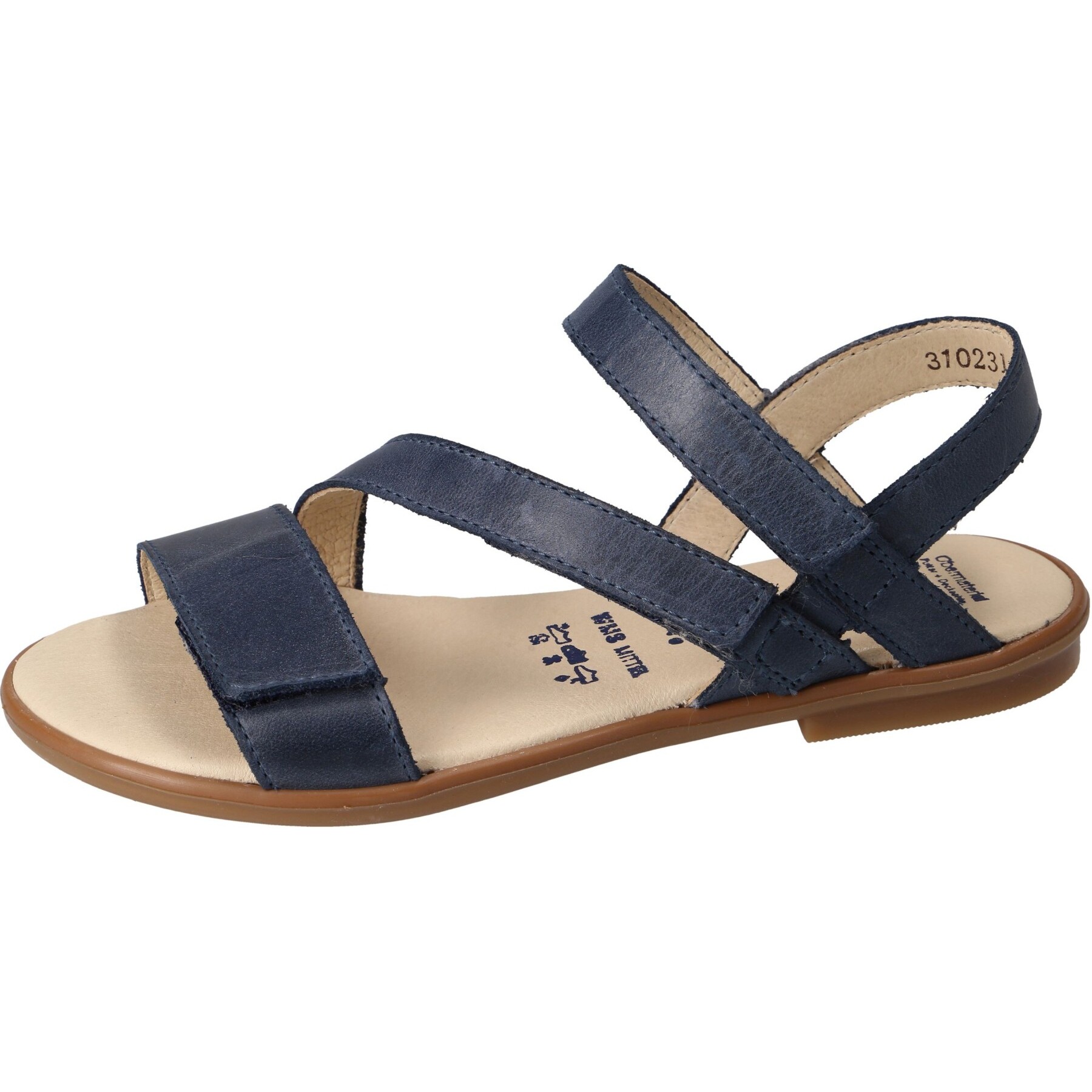 blaue sandale 3-4 ansicht