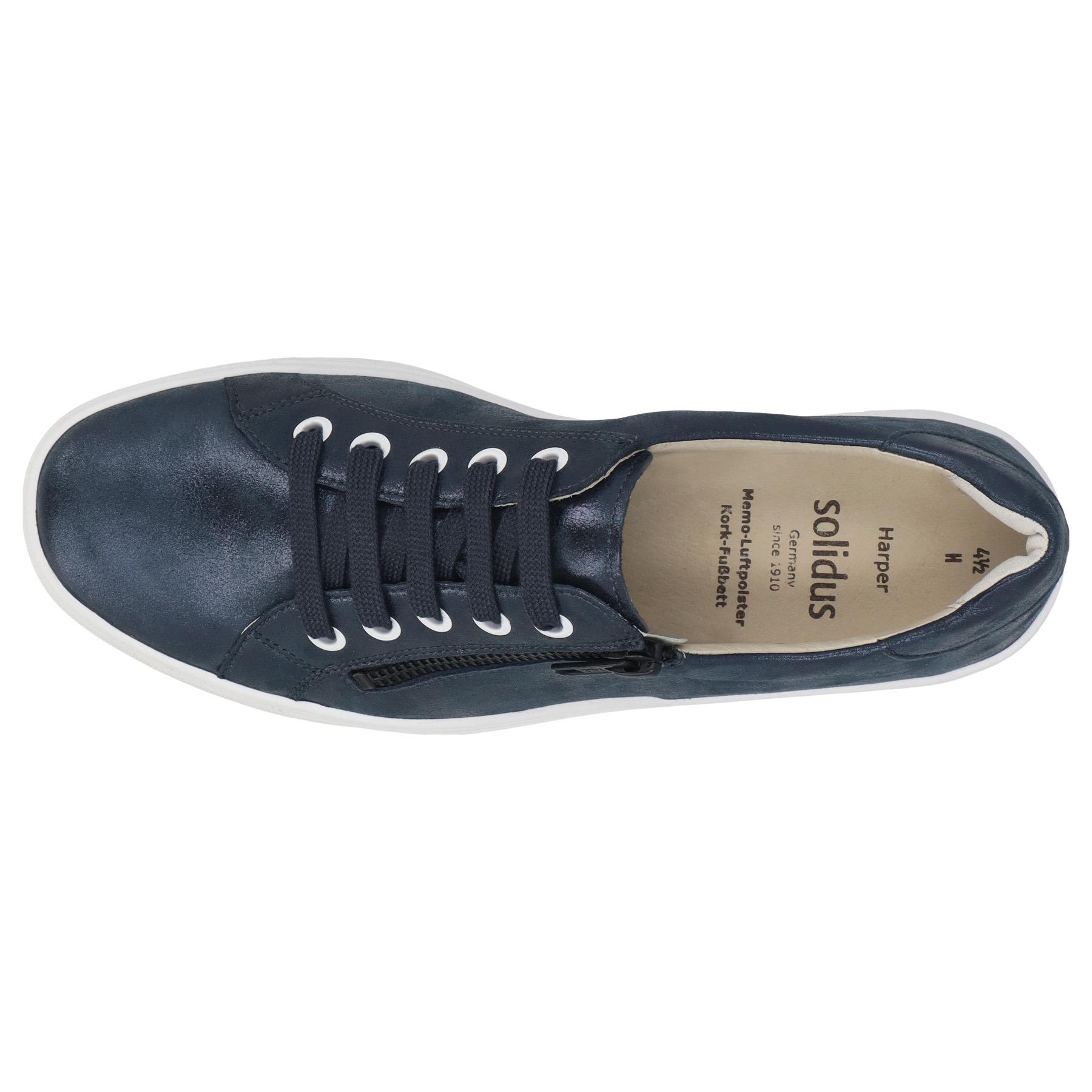 blaue halbschuh draufsicht