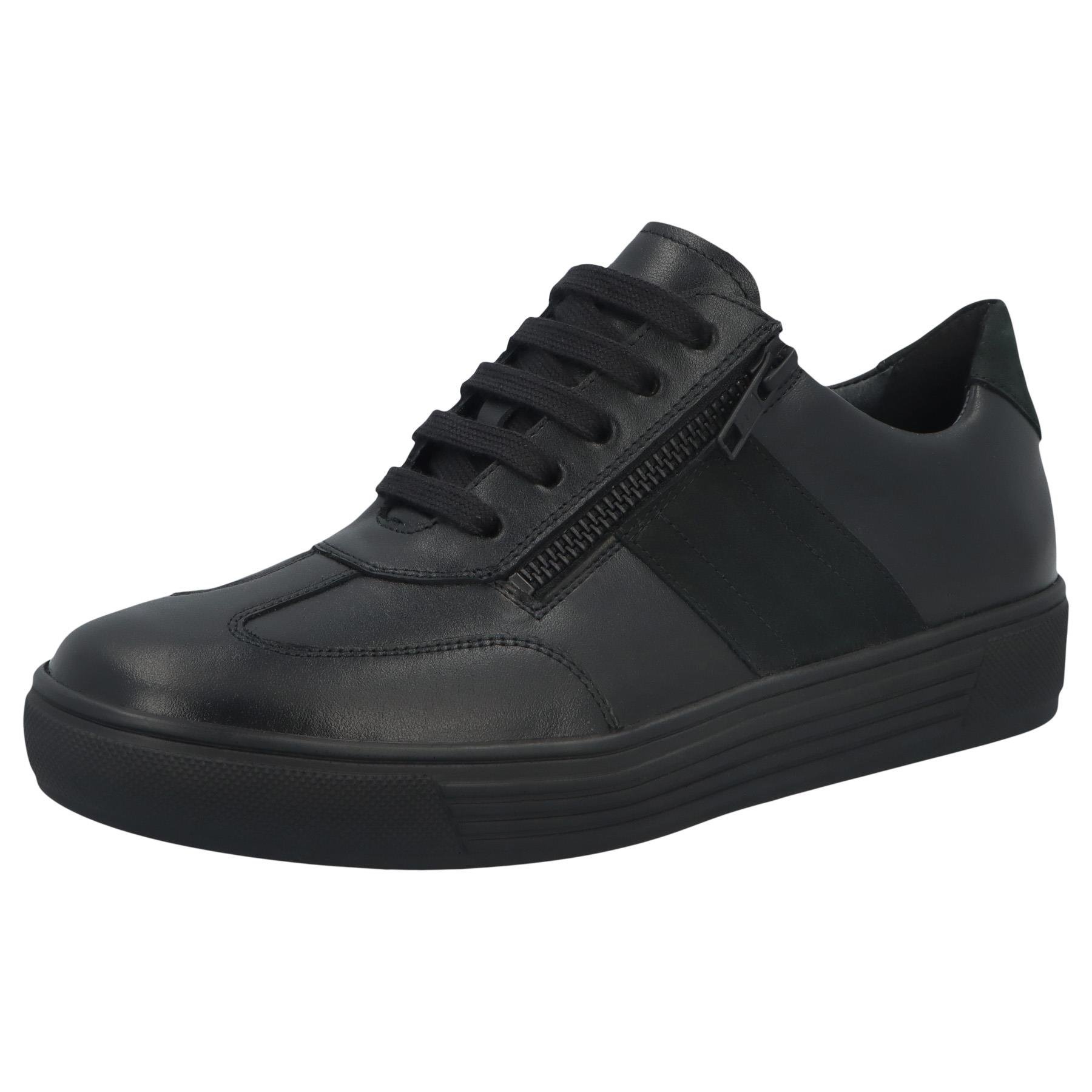 schwarze halbschuh 3-4 ansicht