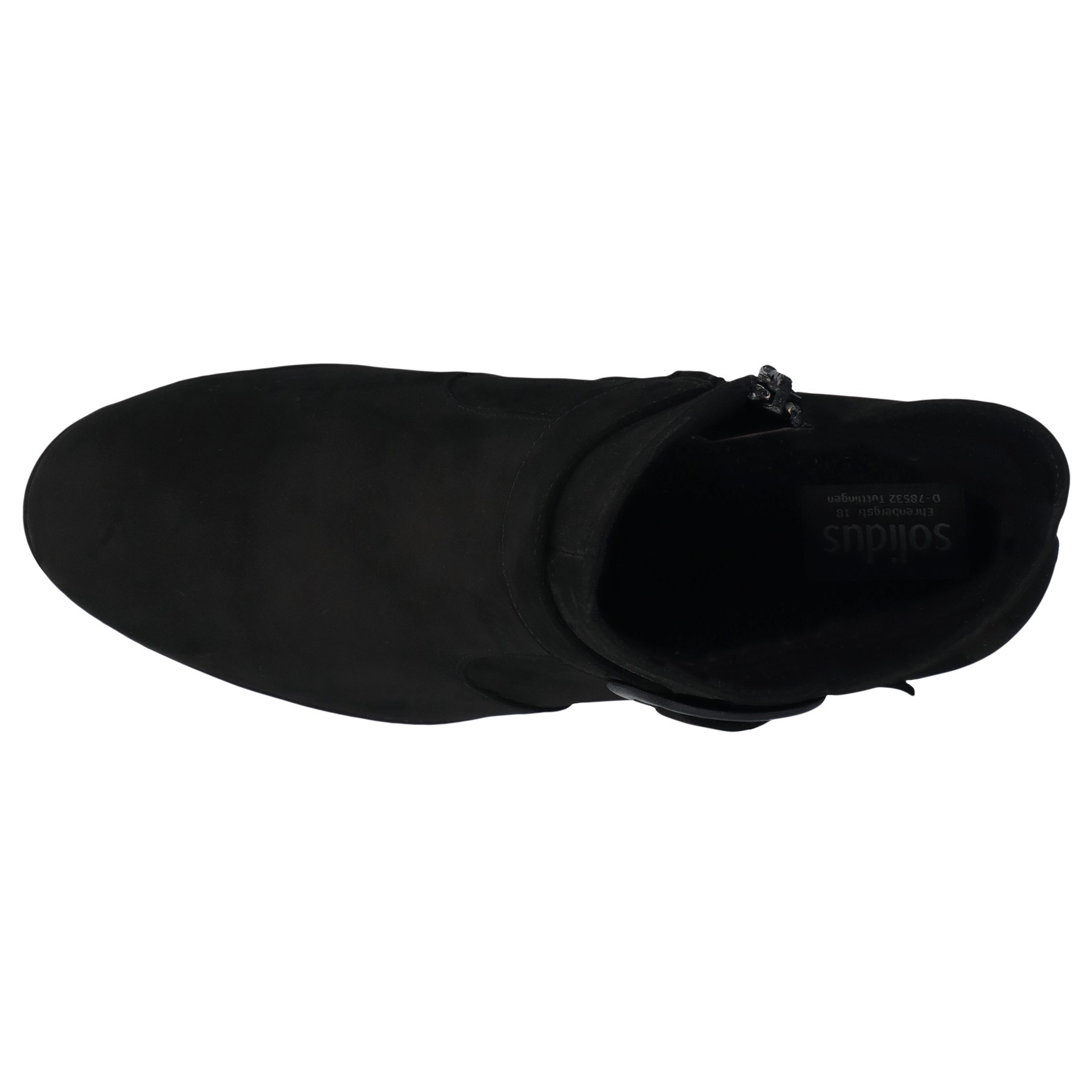 schwarze stiefel draufsicht