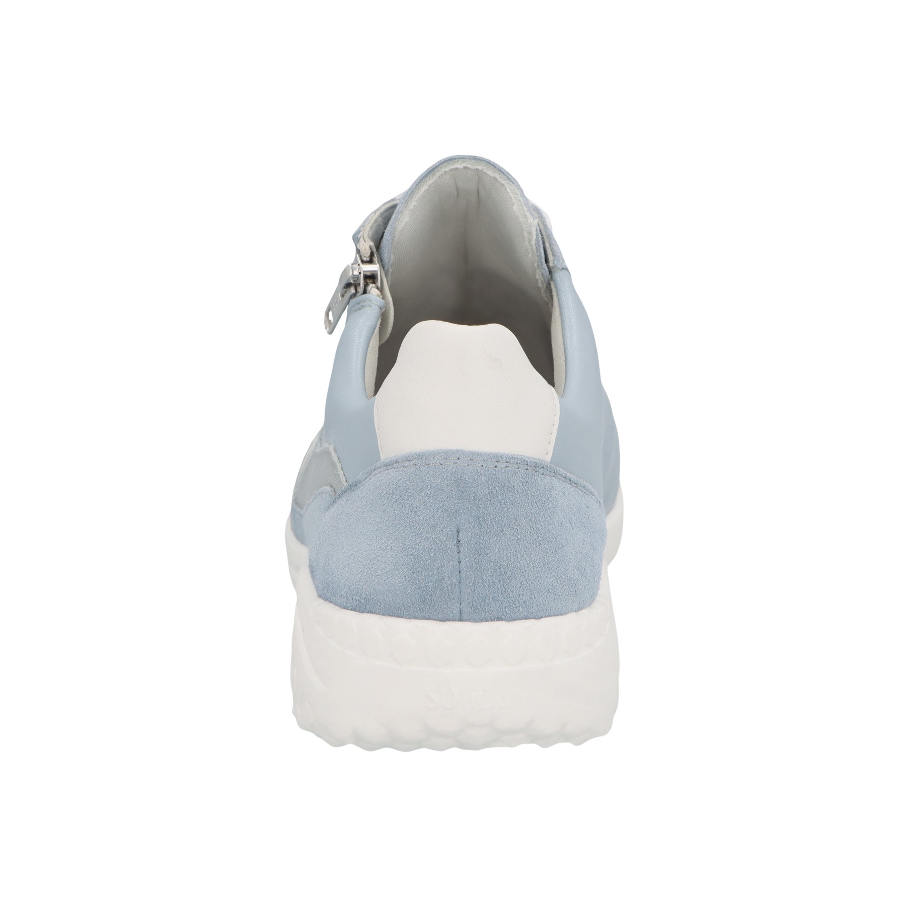 blaue halbschuh hinteransicht