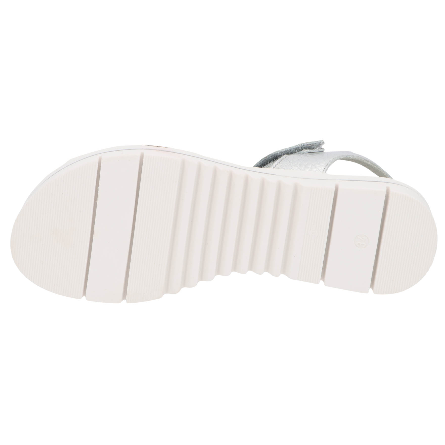 rote sandale sohlenansicht