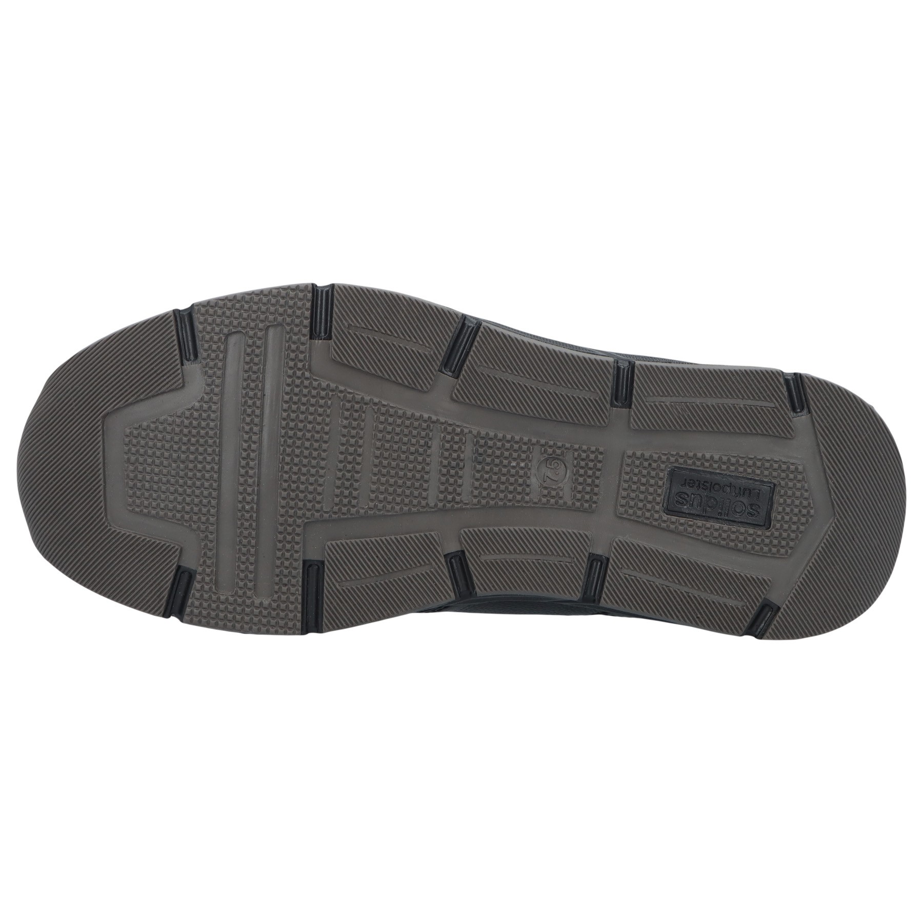 schwarze stiefel sohlenansicht