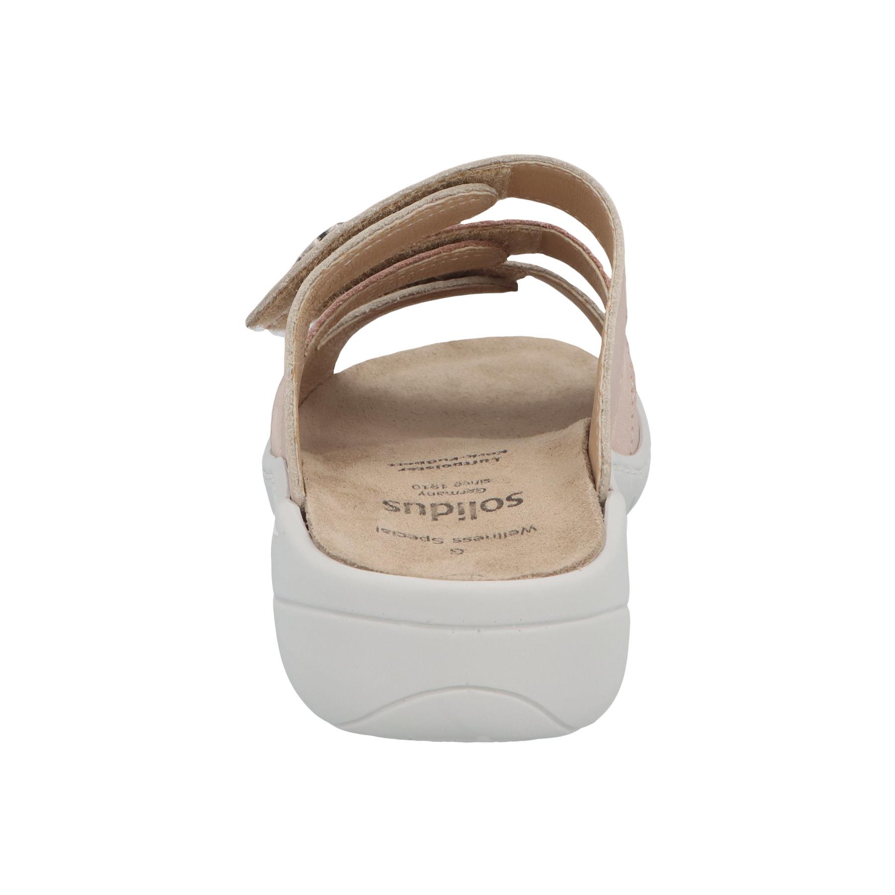 mehrfarbige pantolette hinteransicht