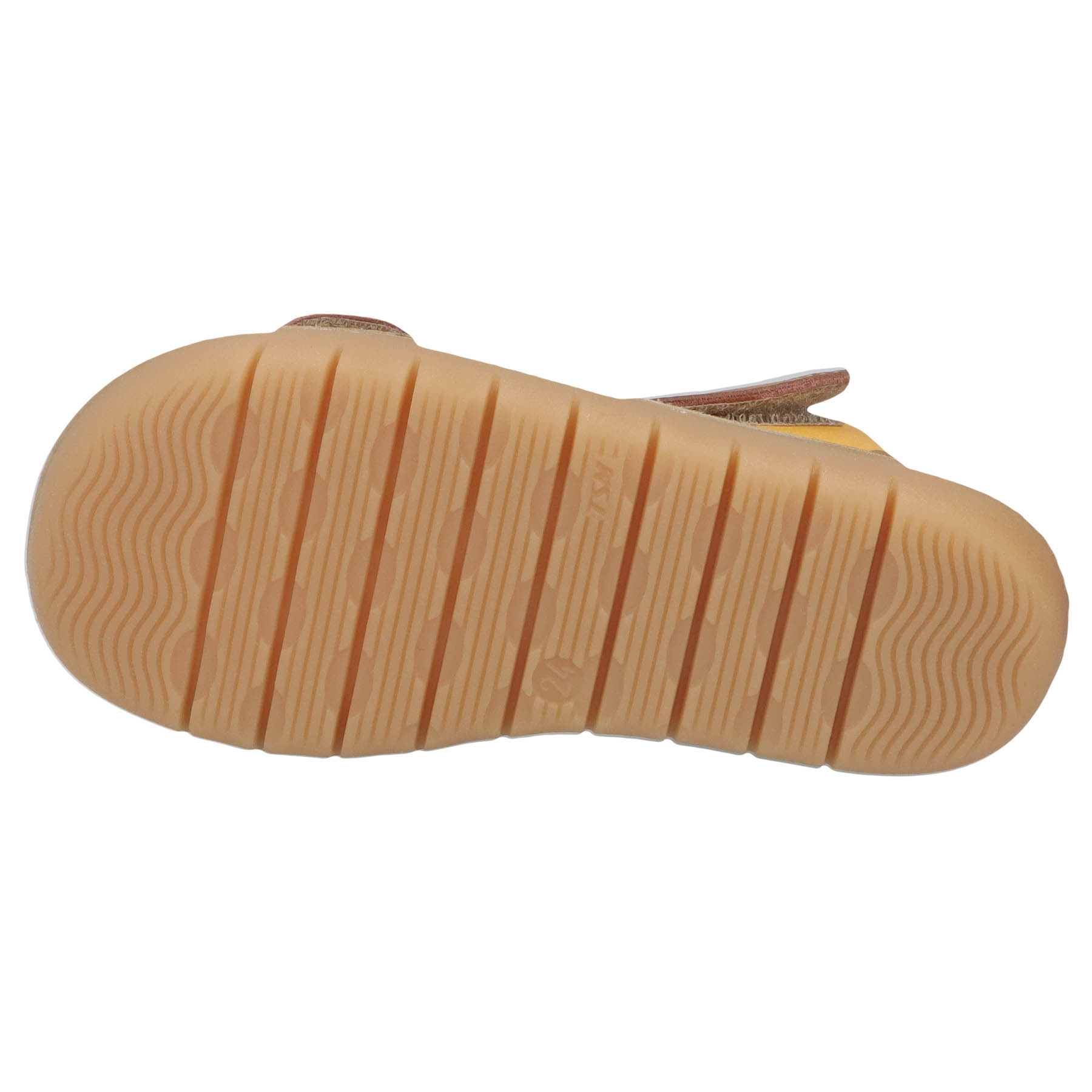 braune sandale sohlenansicht