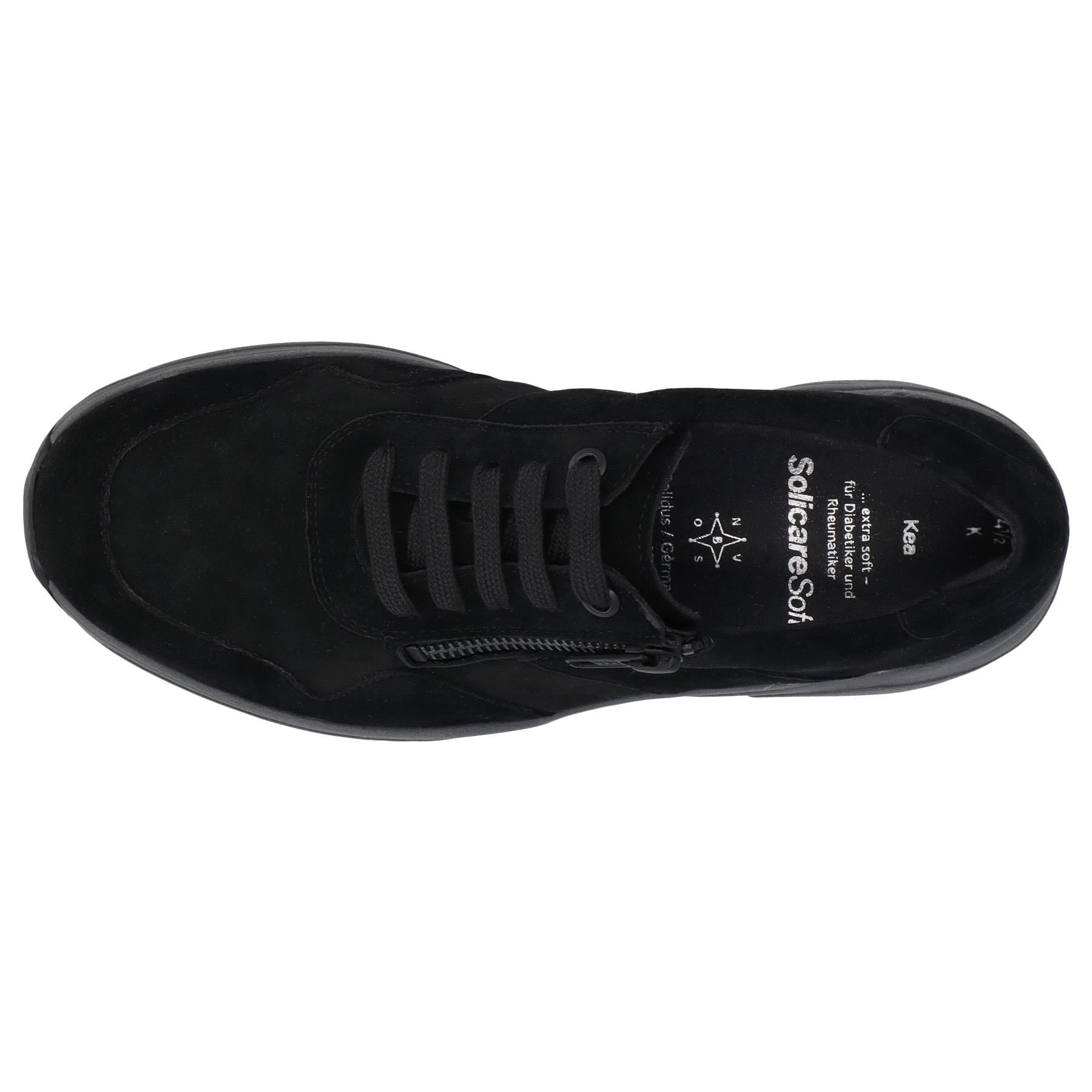 schwarze halbschuh draufsicht