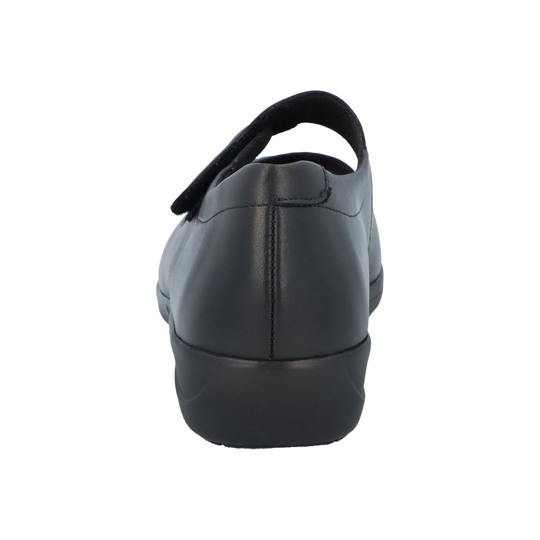 schwarze sandale hinteransicht