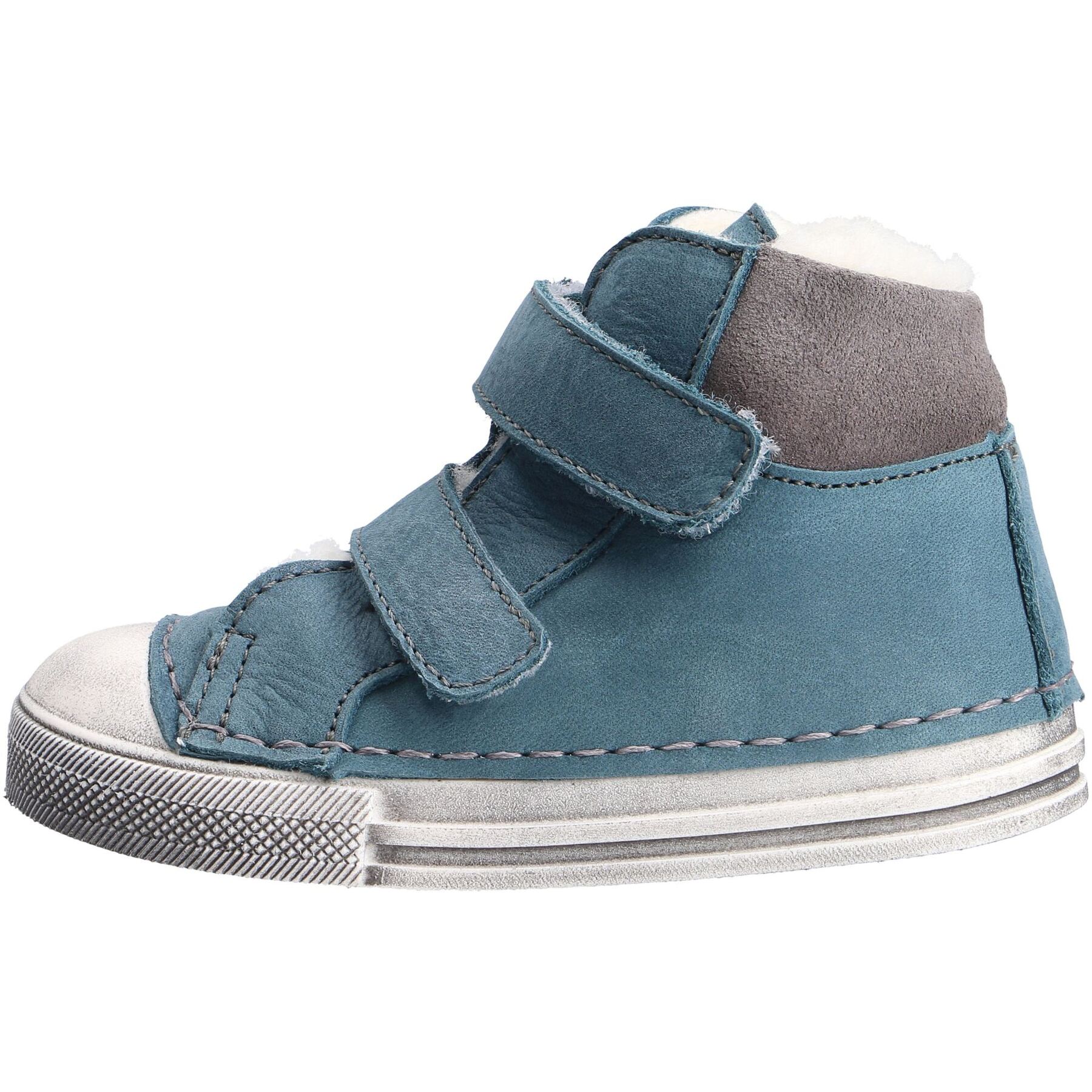 blaue lauflernschuhe seitenansicht links