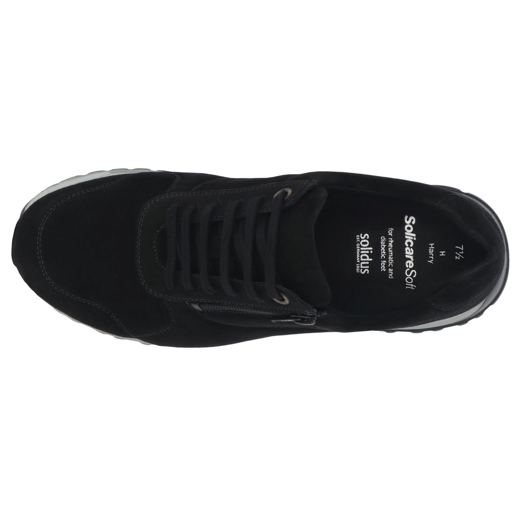 schwarze halbschuh draufsicht