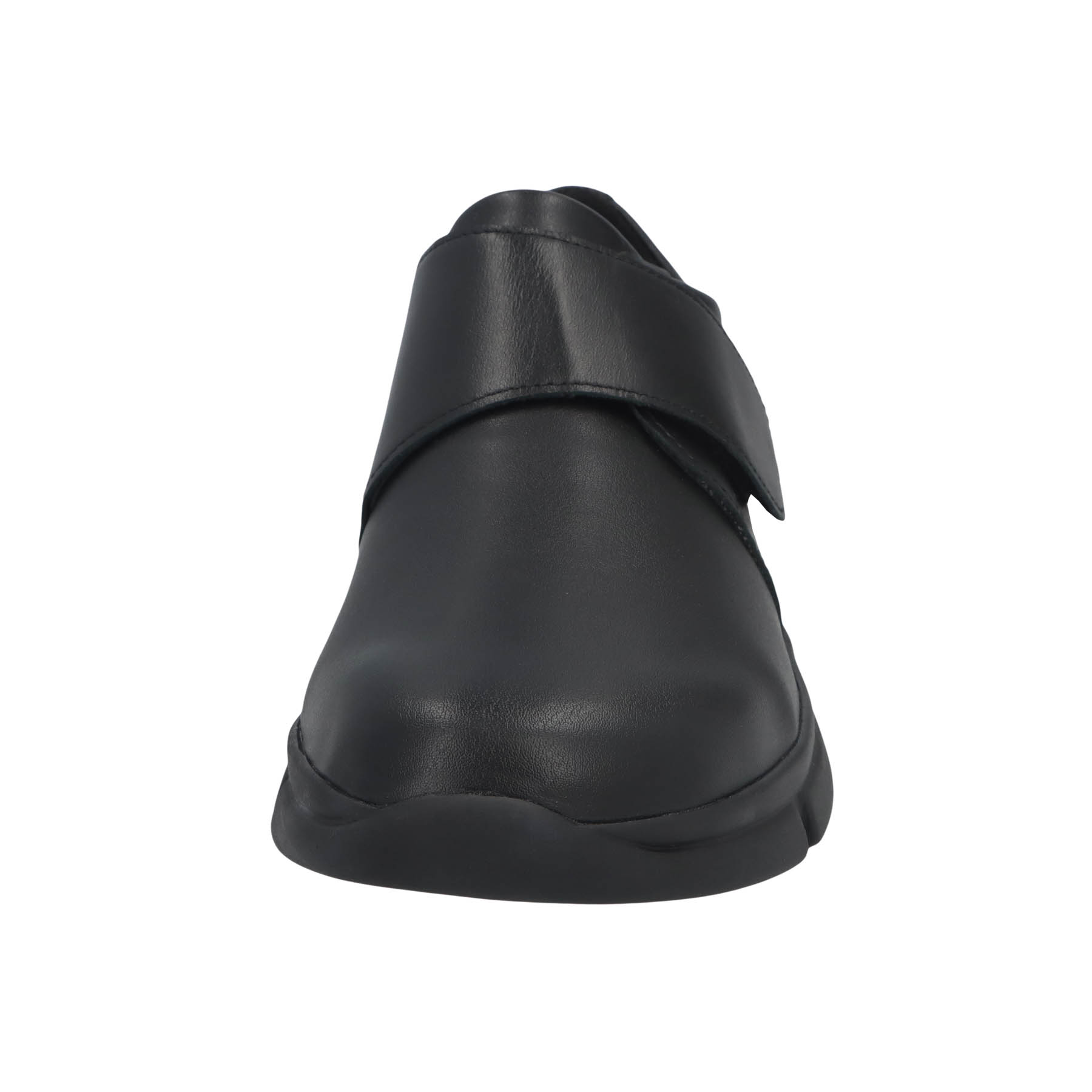 schwarze halbschuh vorderansicht