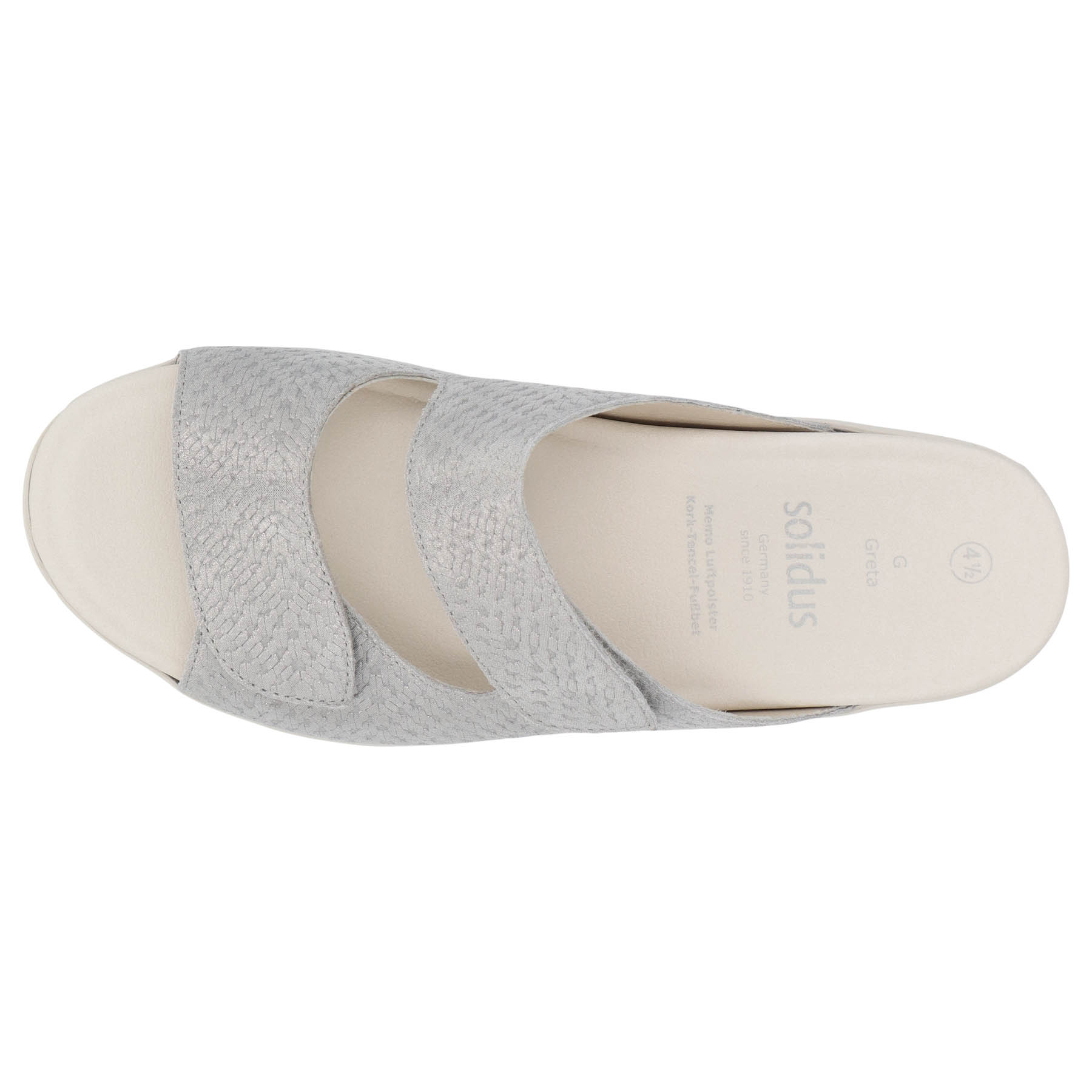 graue sandale draufsicht