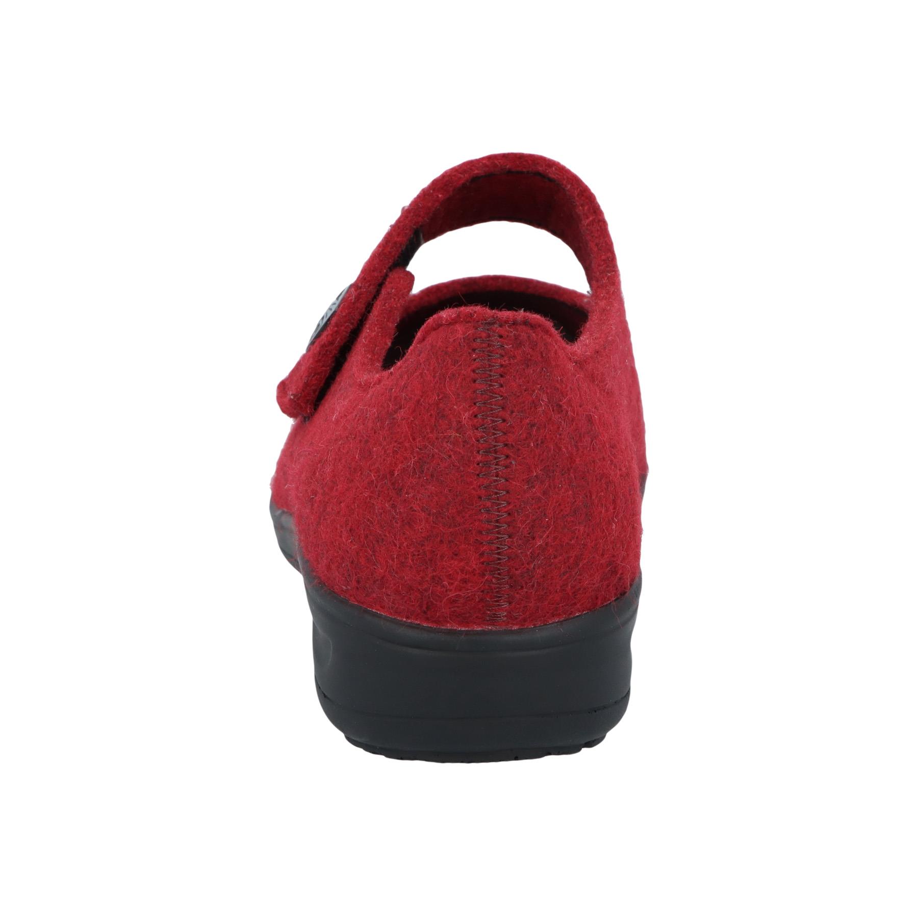 rote slipper hinteransicht