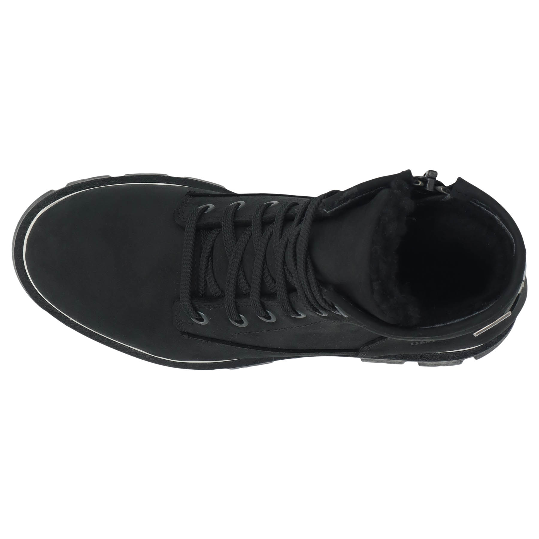 schwarze stiefeletten draufsicht