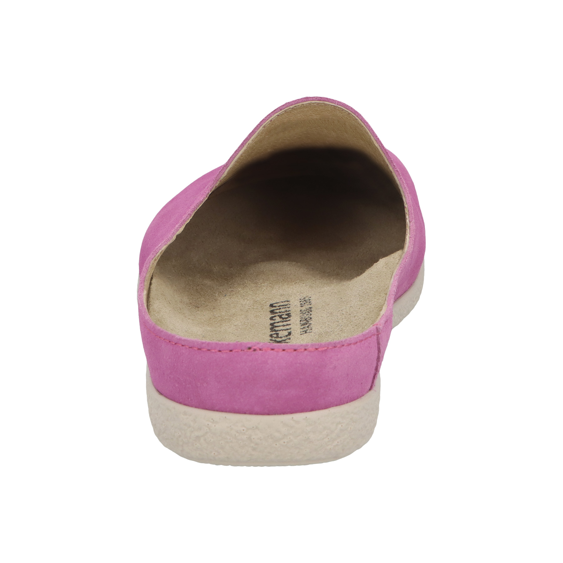 rote clogs hinteransicht