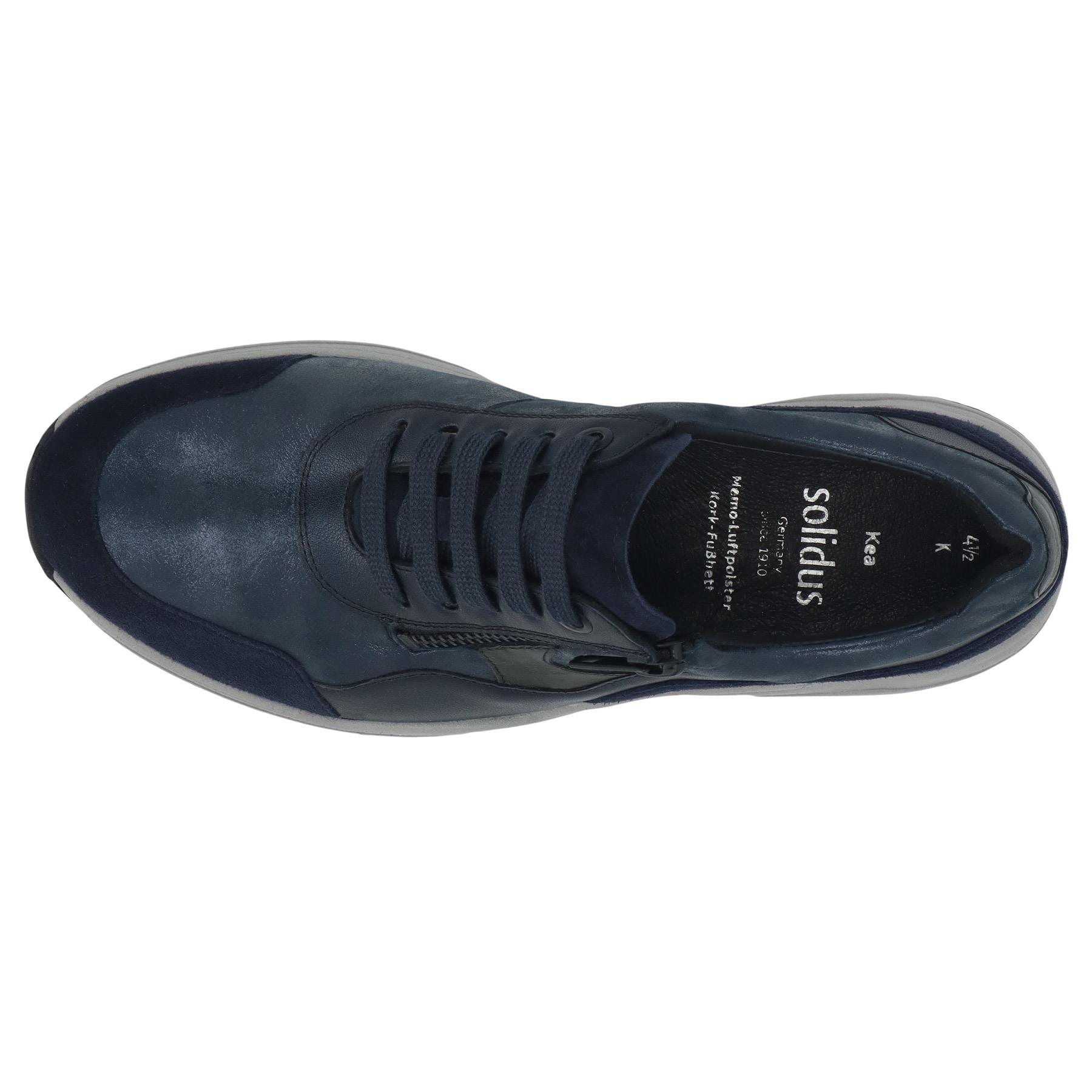 blaue halbschuh draufsicht