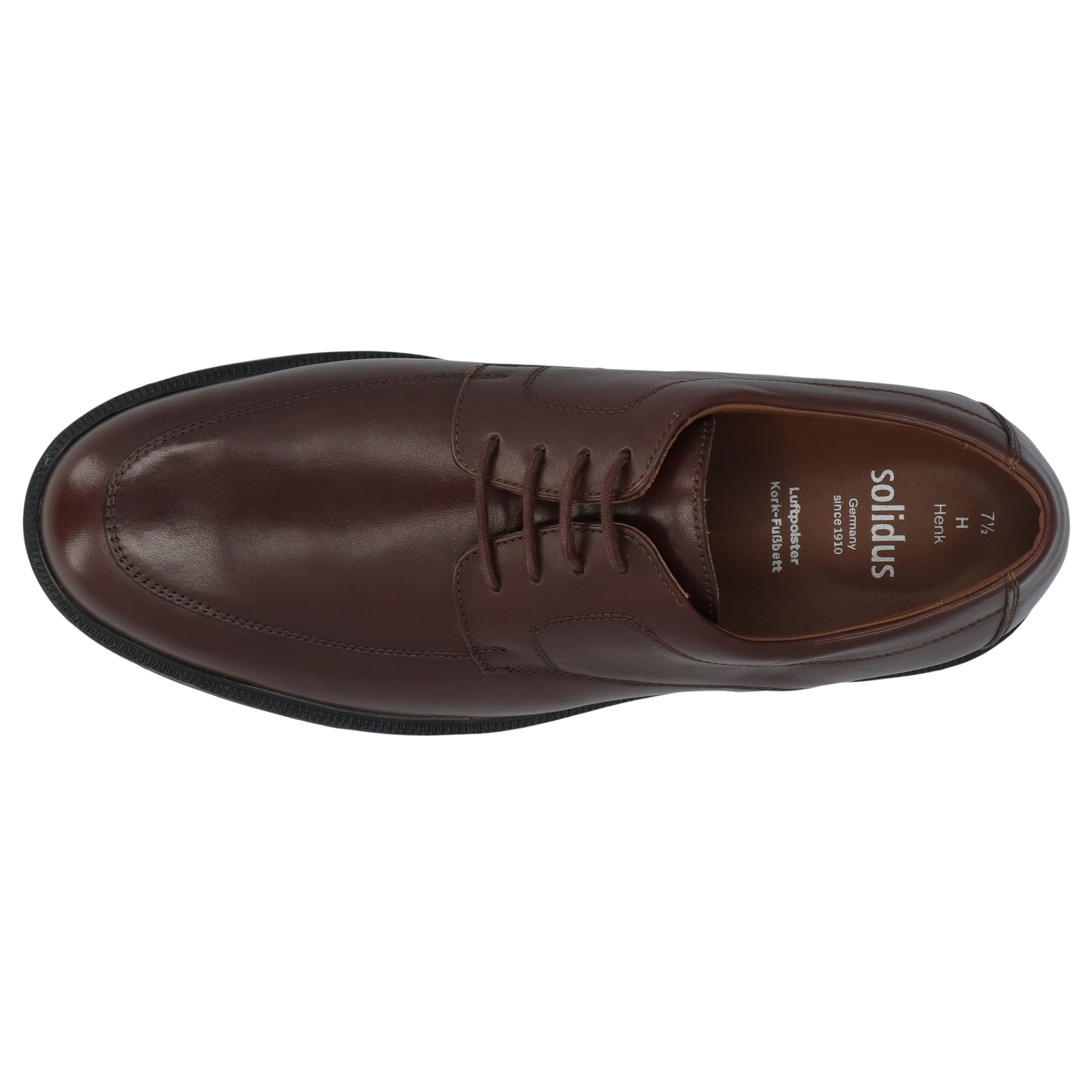 braune halbschuh draufsicht