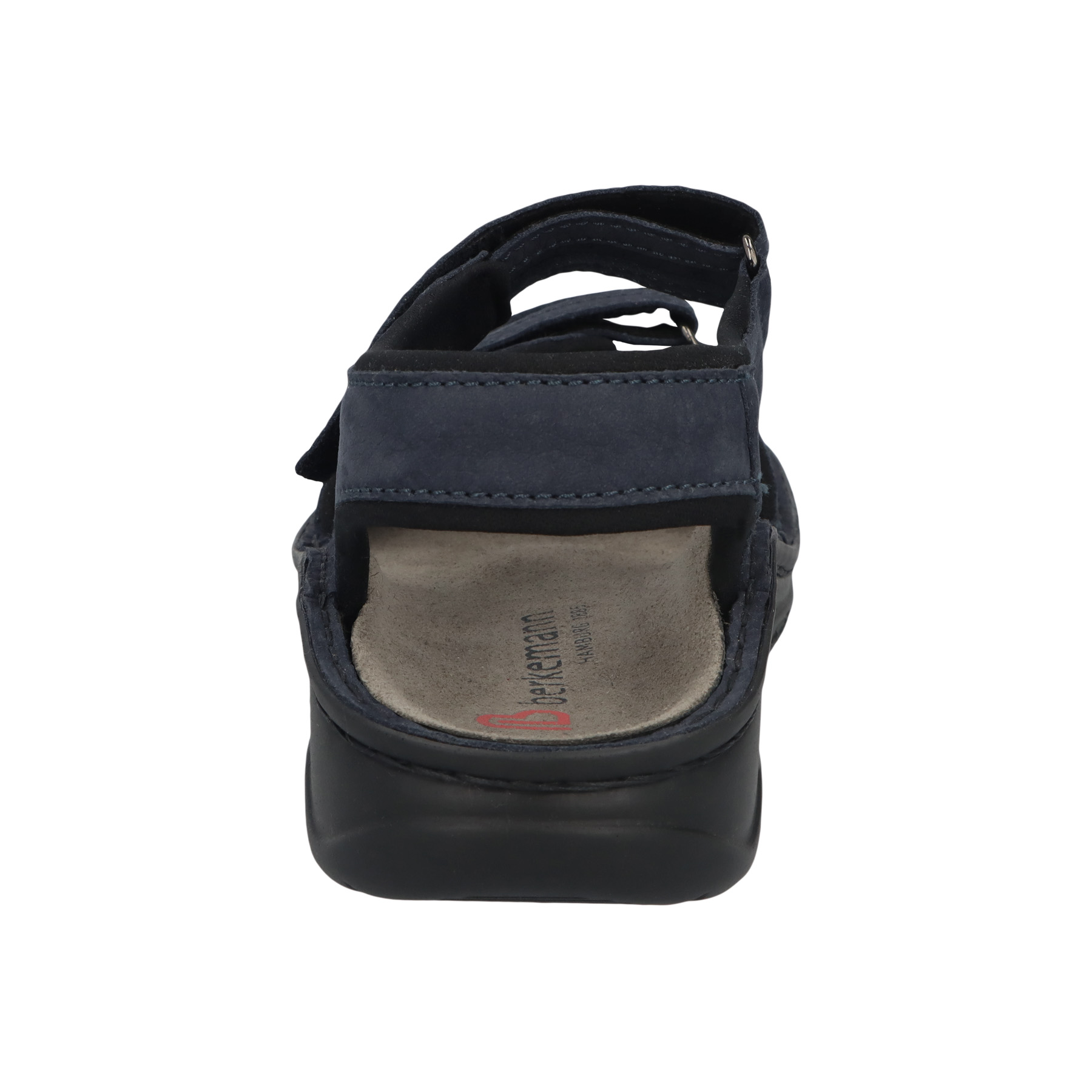 blaue sandale hinteransicht