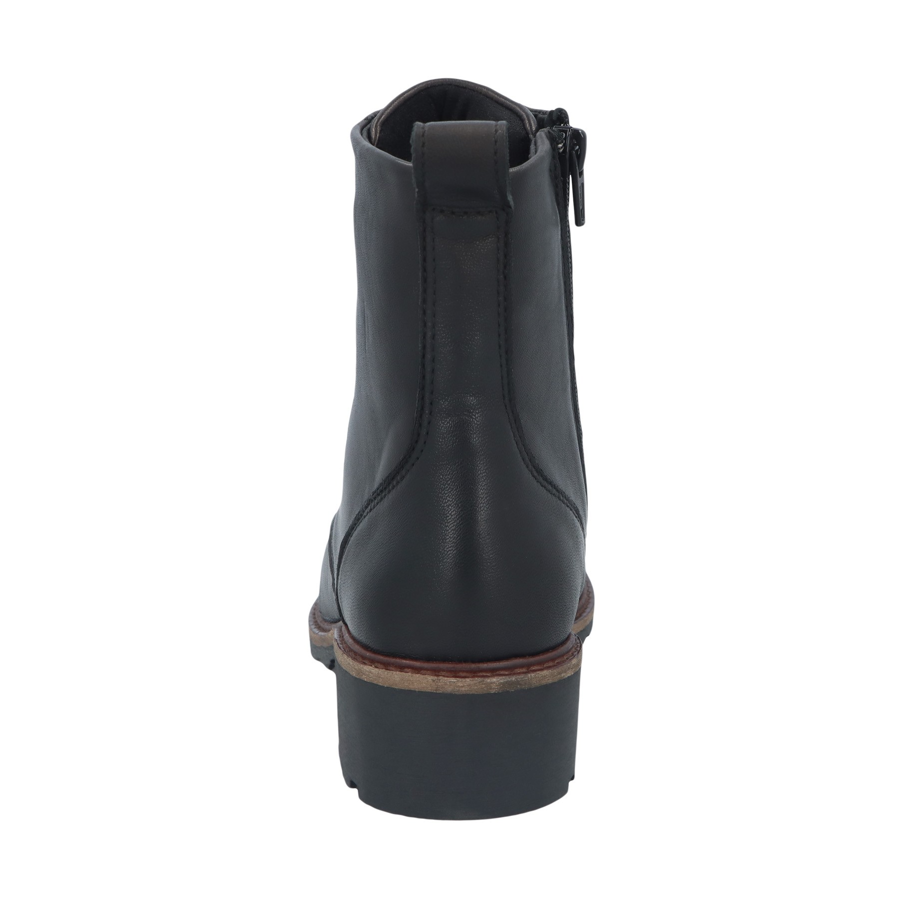 schwarze stiefel hinteransicht