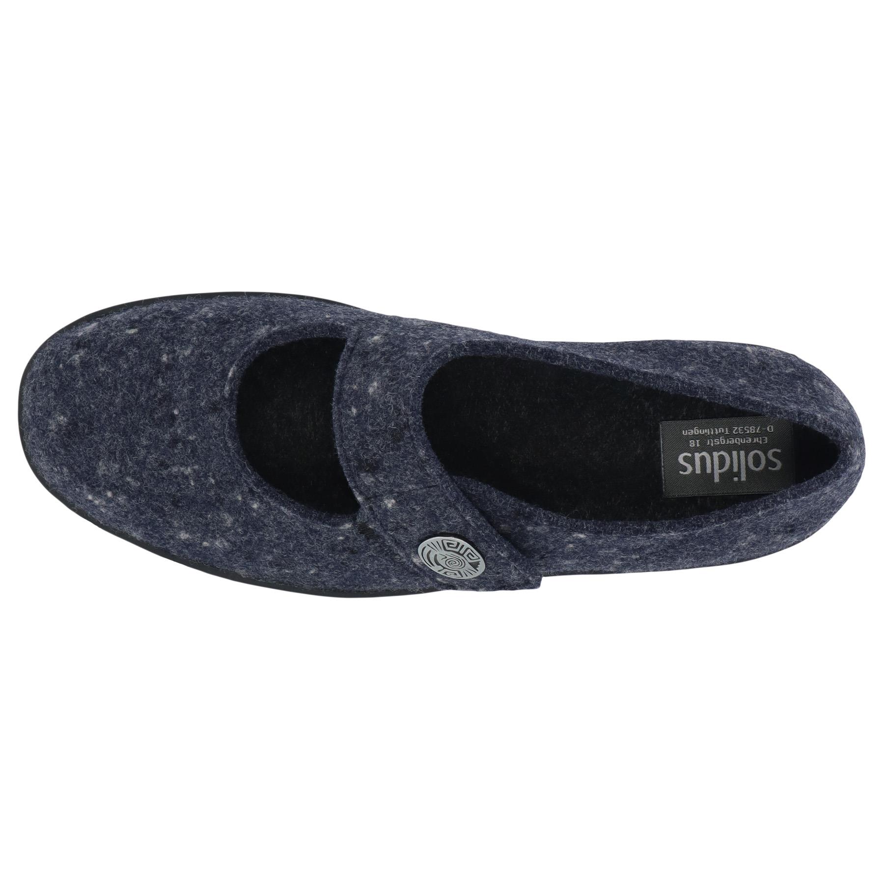 blaue hausschuhe draufsicht