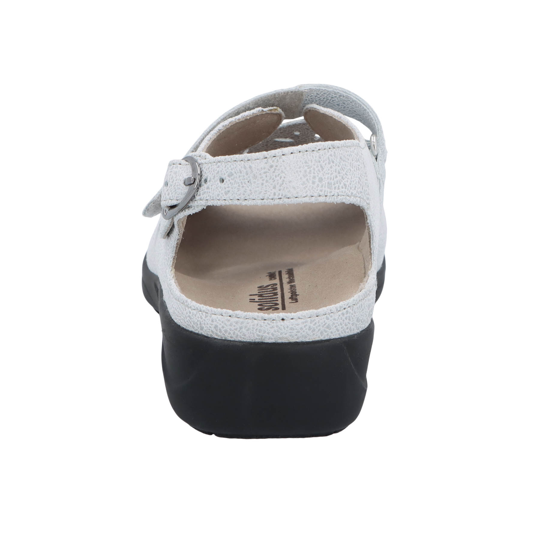 weiße sandale hinteransicht