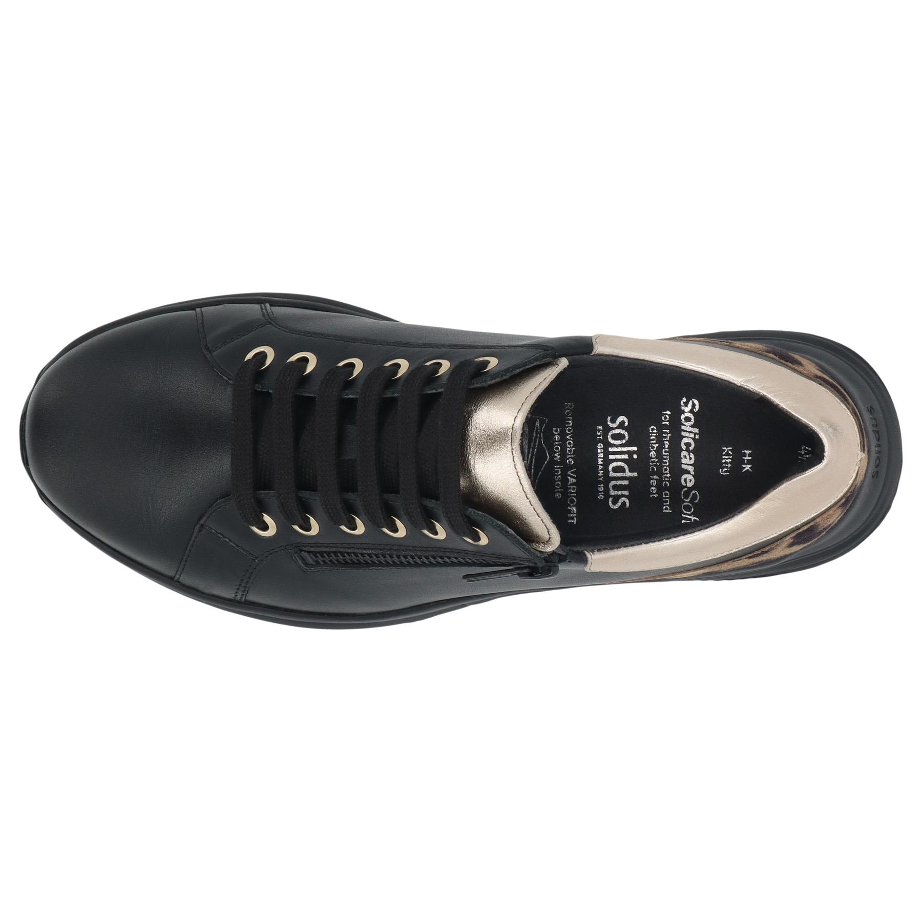 schwarze halbschuh draufsicht