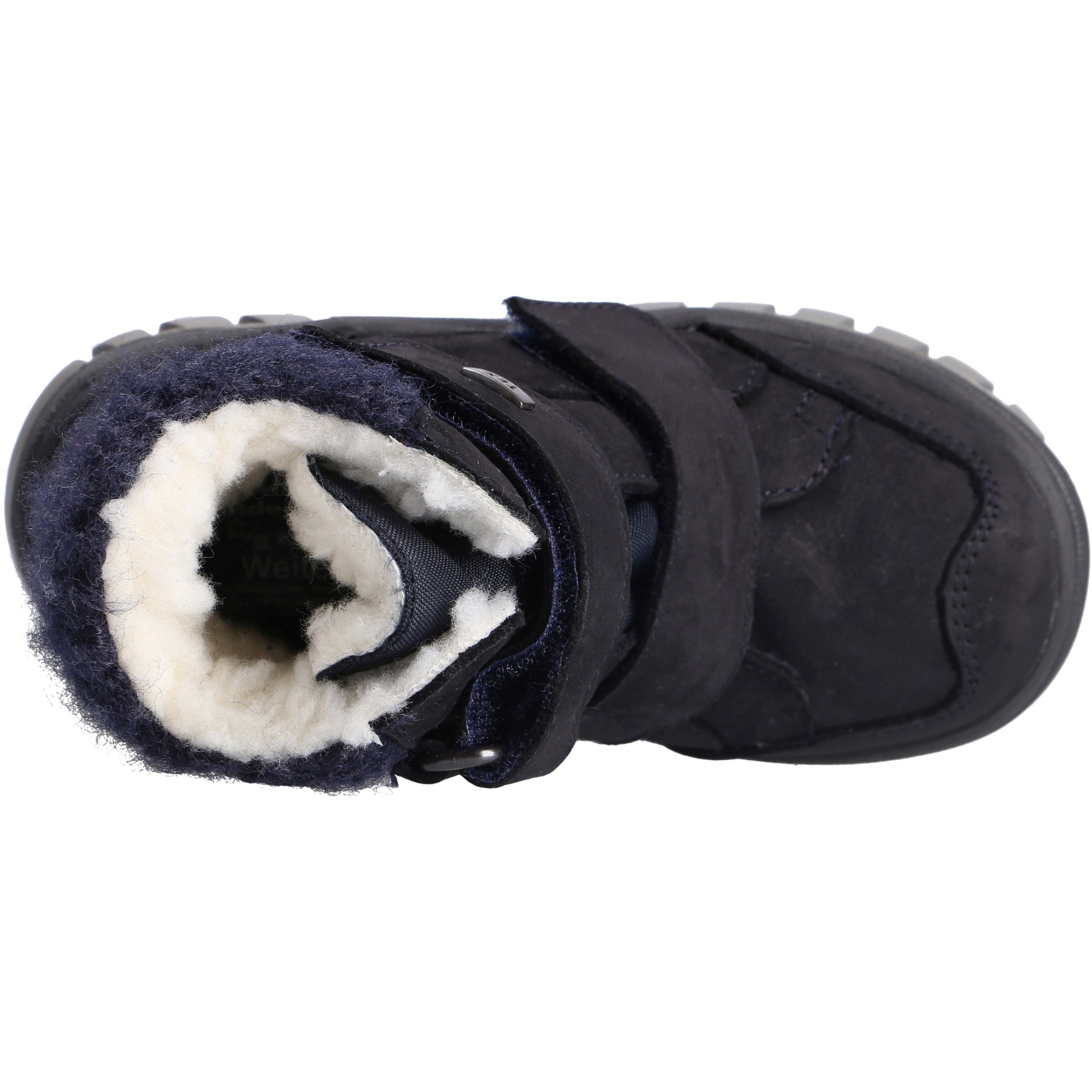 blaue stiefeletten draufsicht