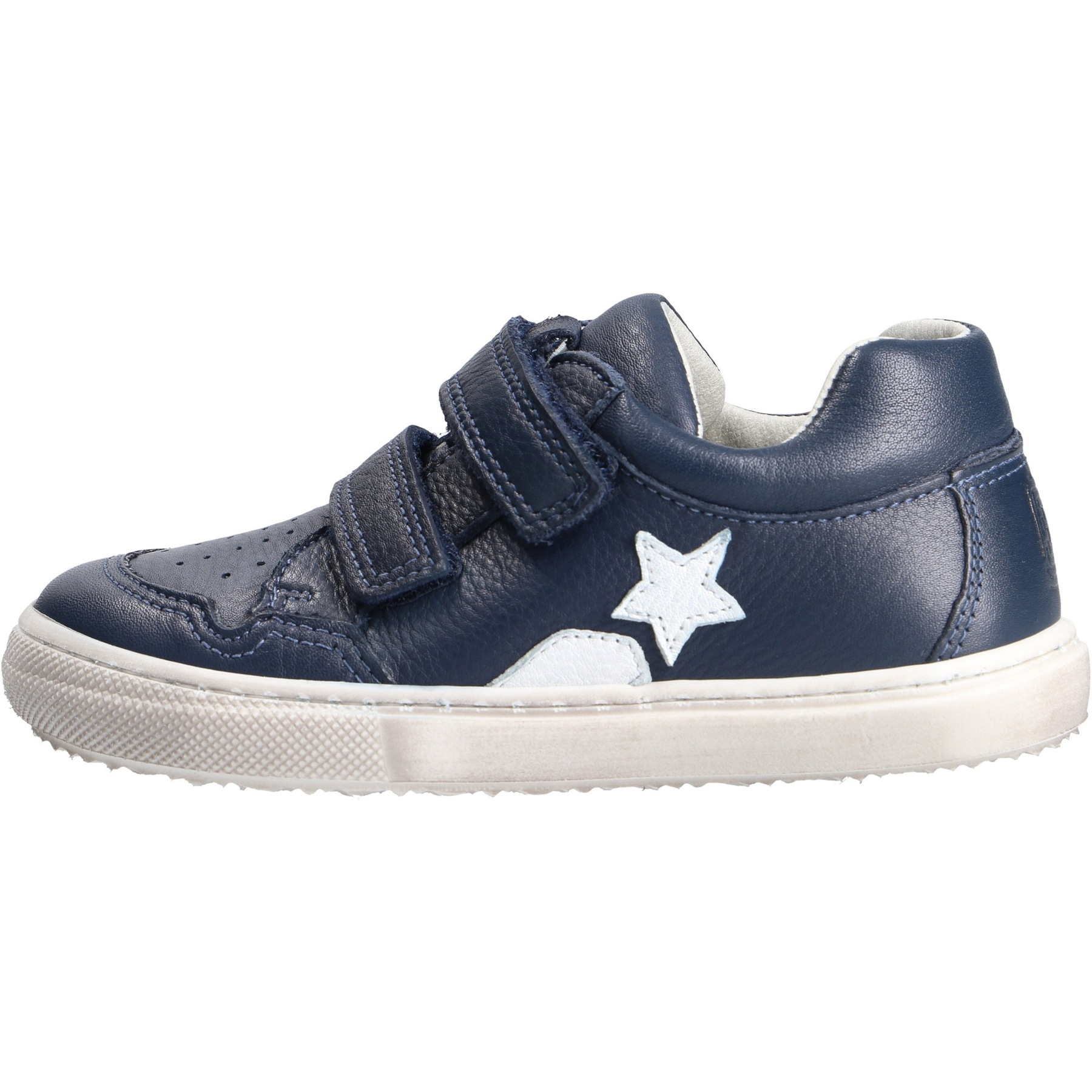 blaue mid cut seitenansicht links