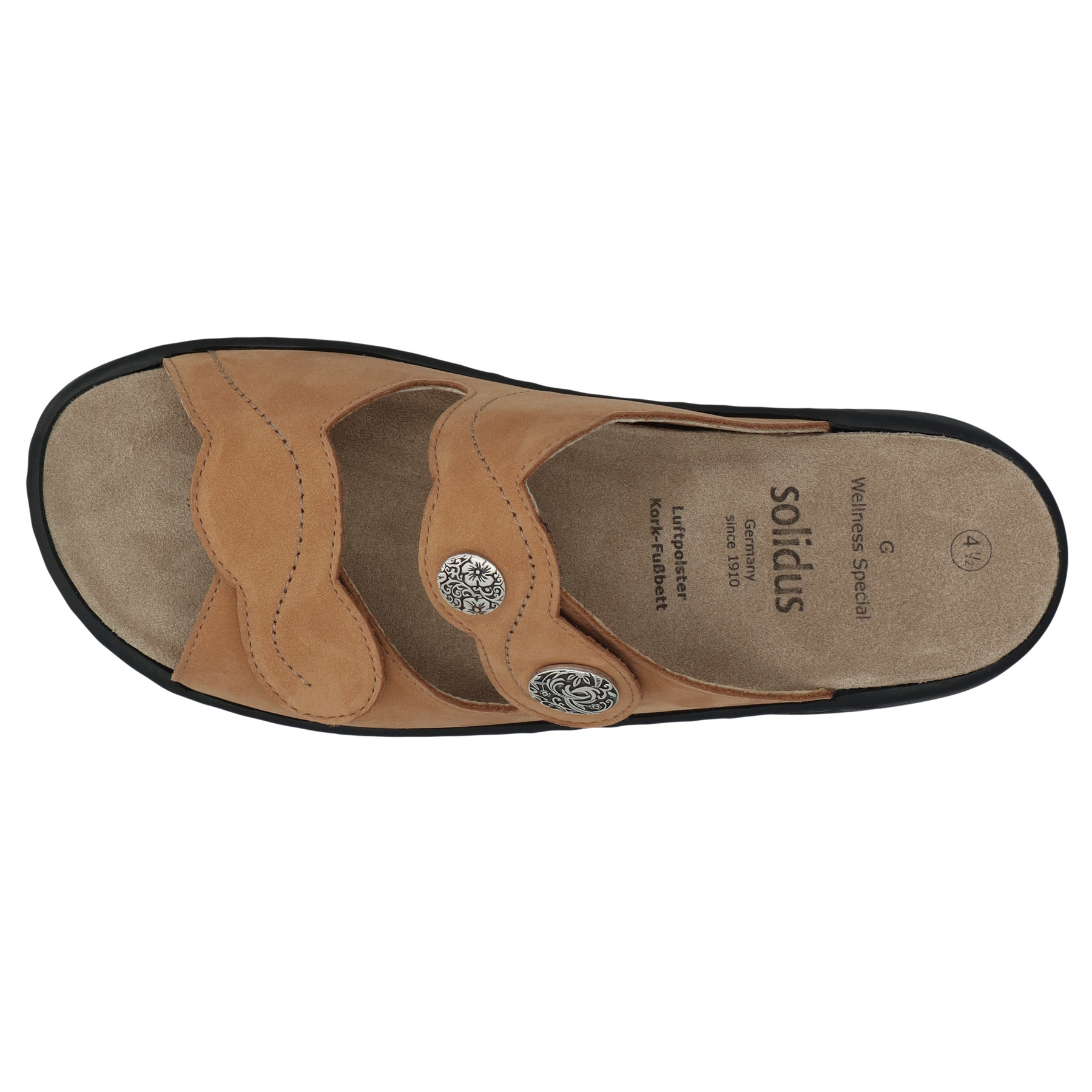 braune pantolette draufsicht