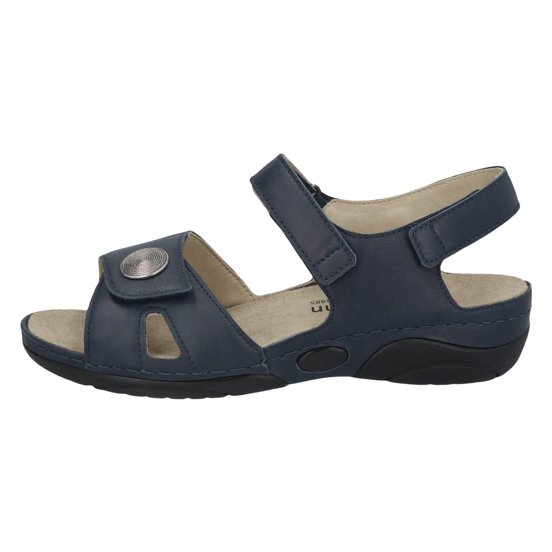 blaue sandale seitenansicht links