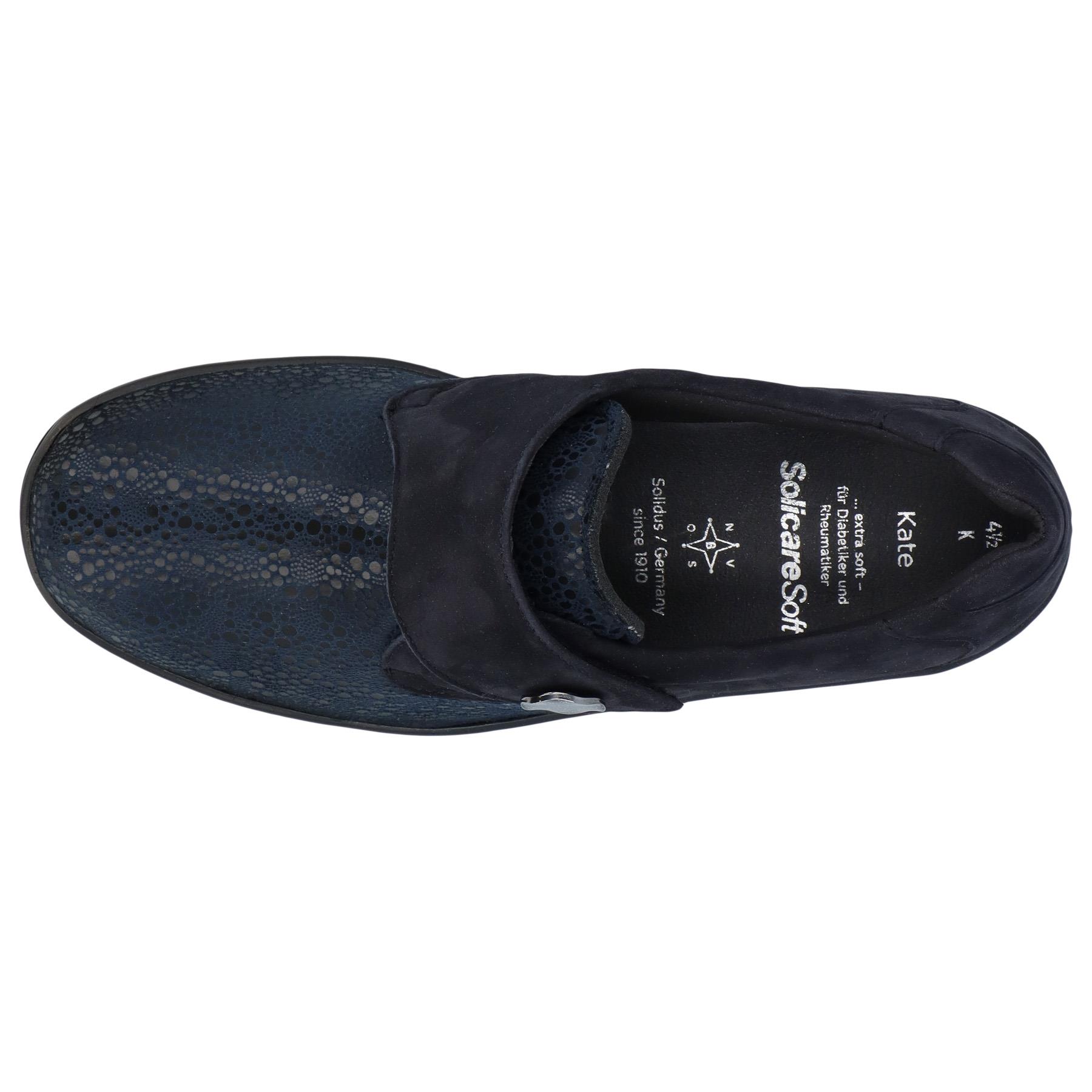 blaue slipper draufsicht