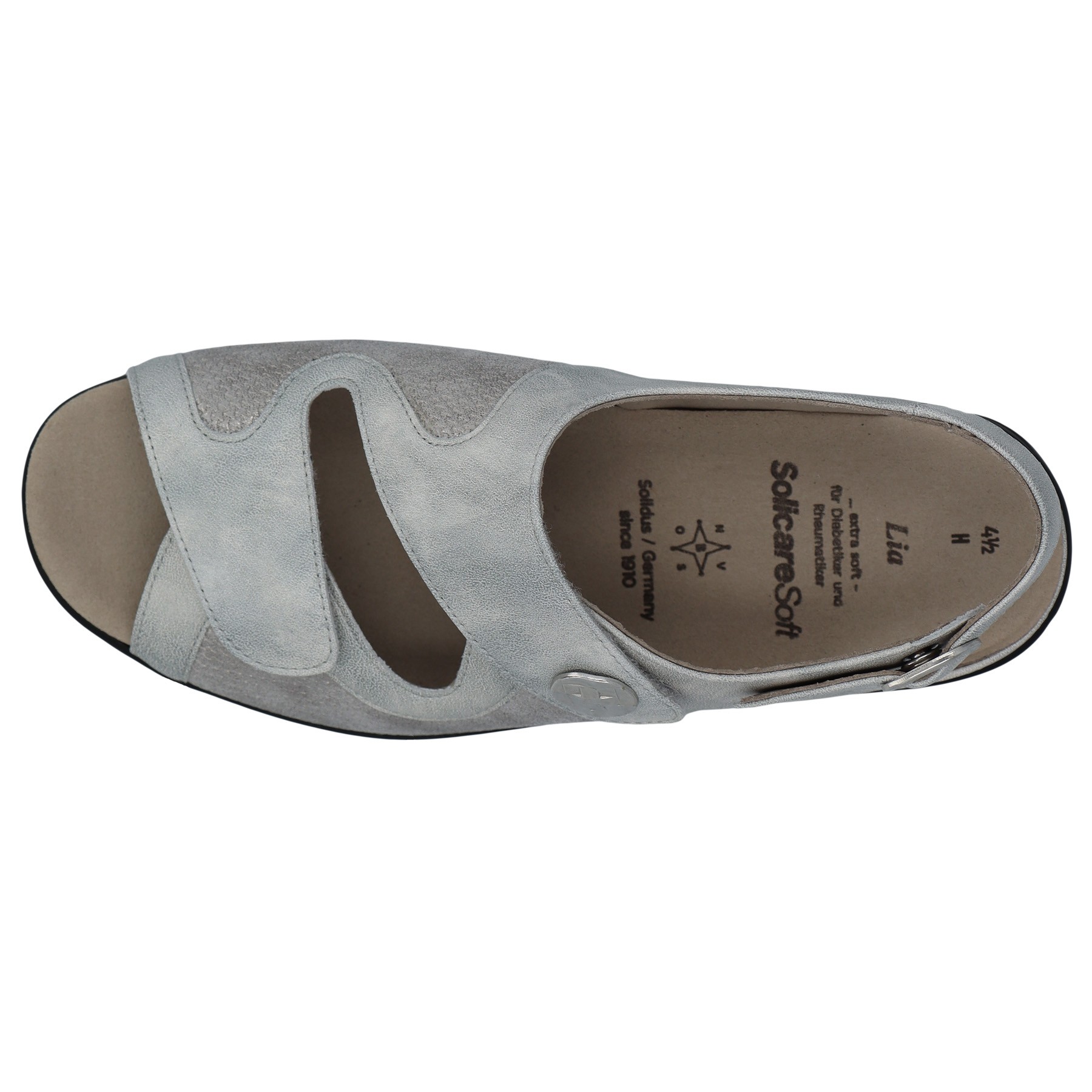 graue sandale draufsicht