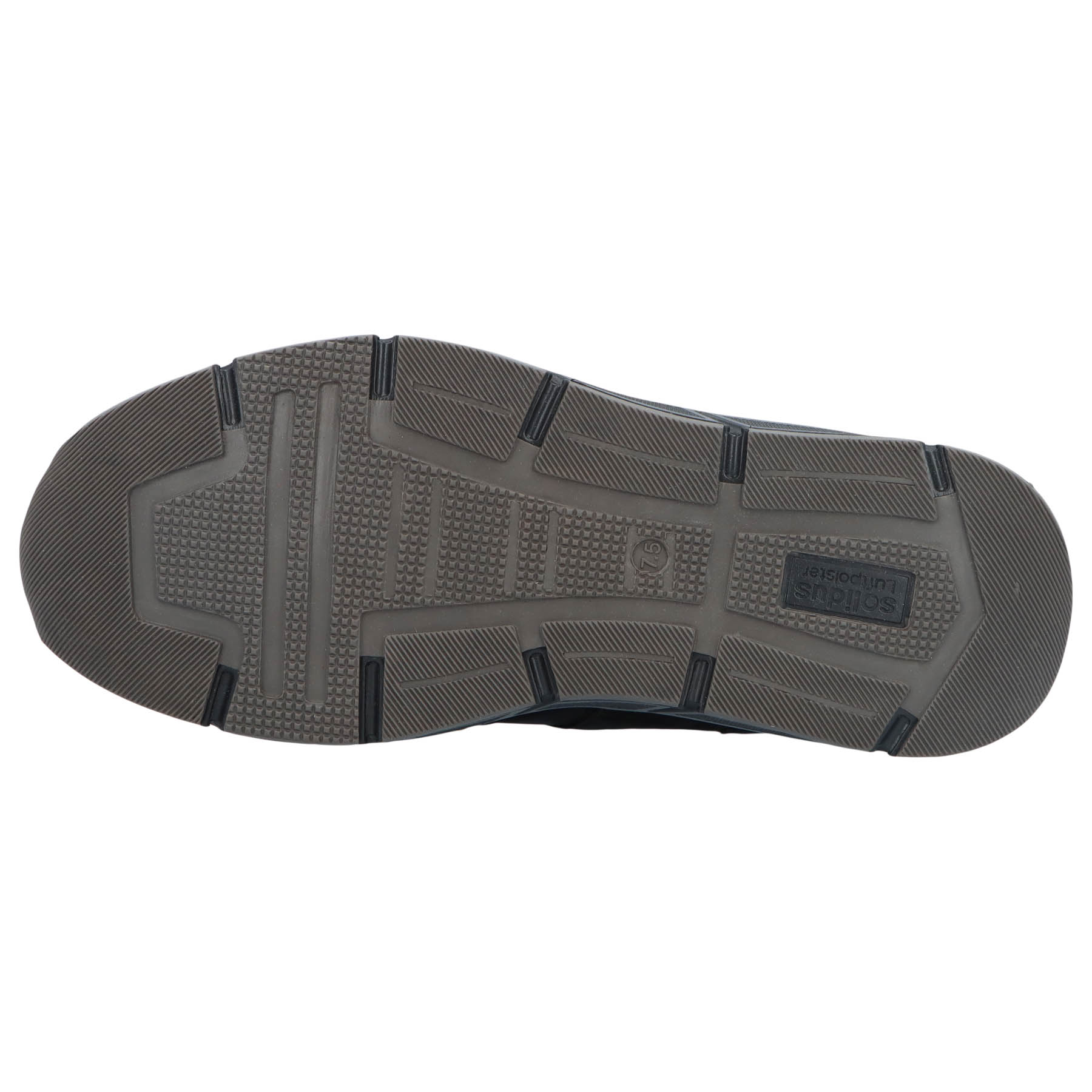 schwarze halbschuh sohlenansicht