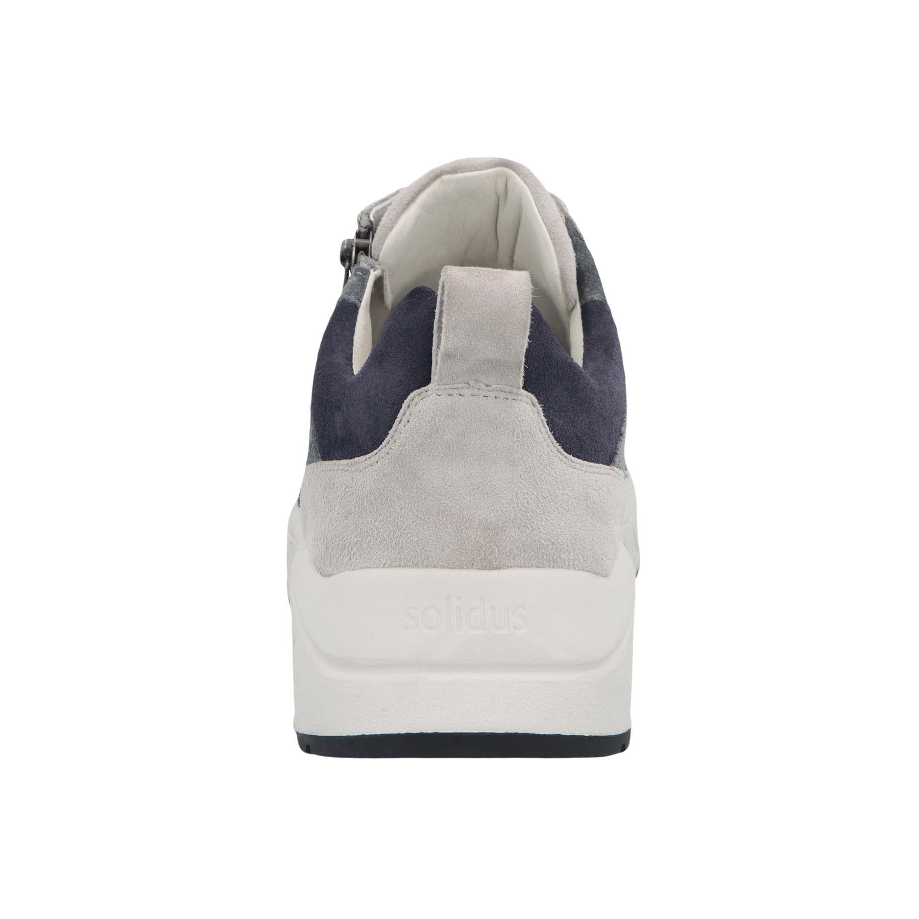 blaue halbschuh hinteransicht