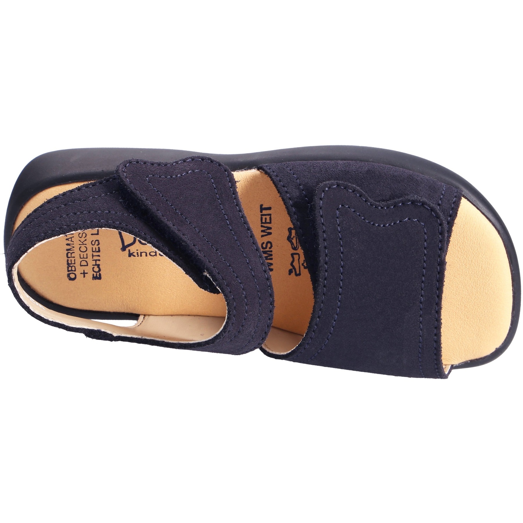 blaue sandale draufsicht