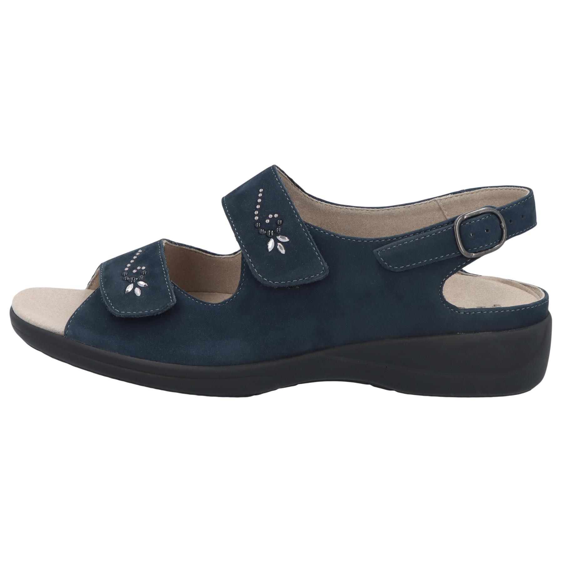 blaue sandale seitenansicht links