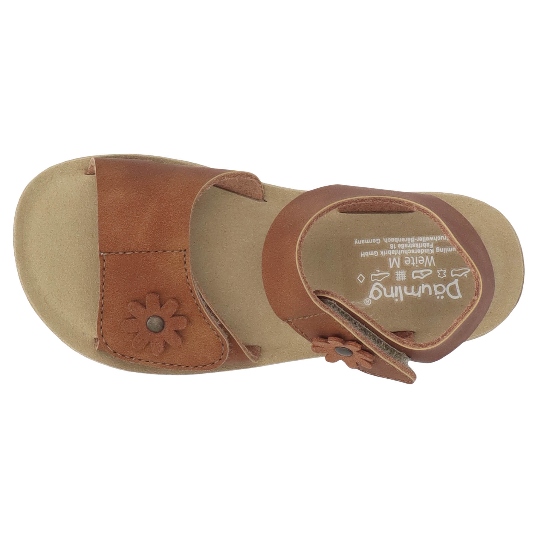 braune sandale draufsicht