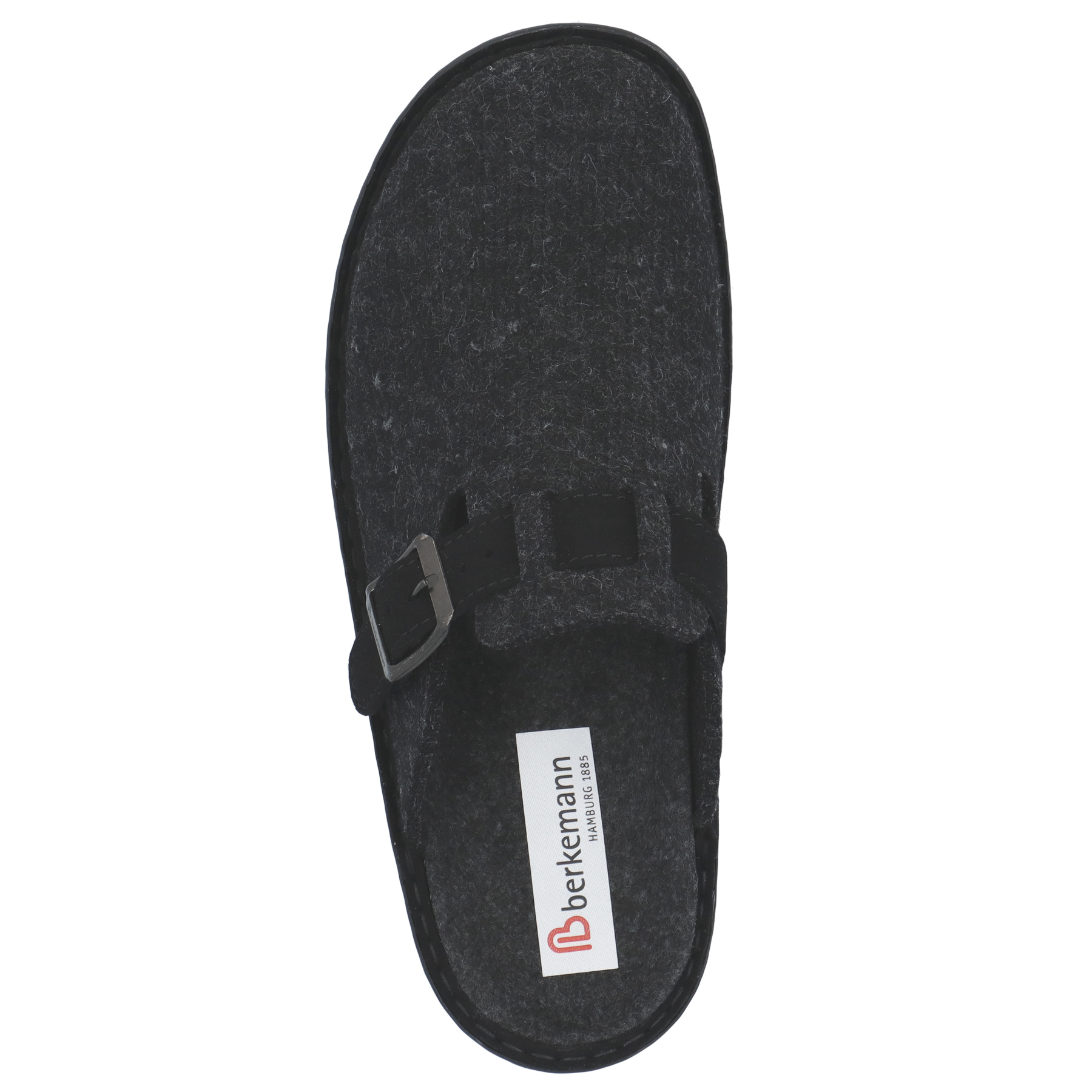 graue hausschuhe draufsicht