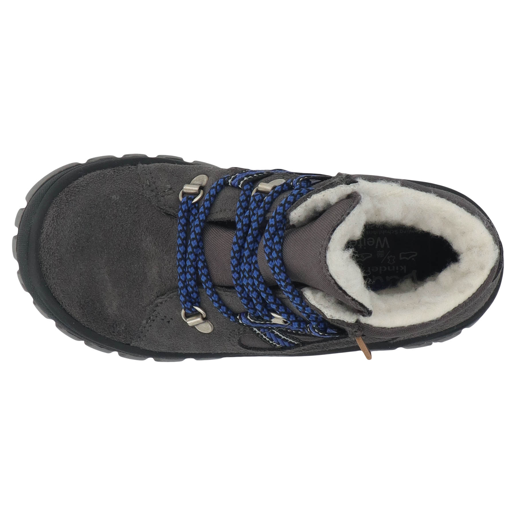 graue stiefeletten draufsicht