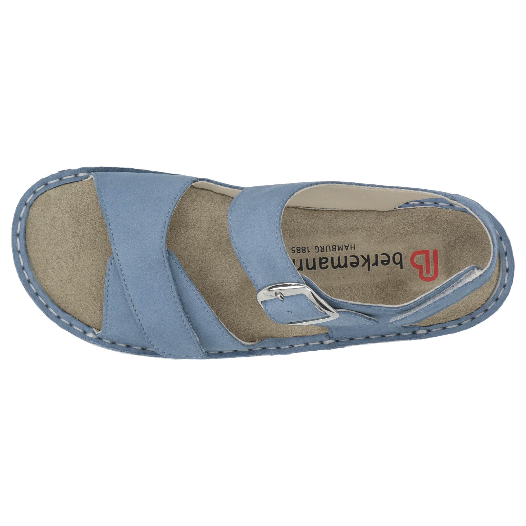 blaue sandale draufsicht