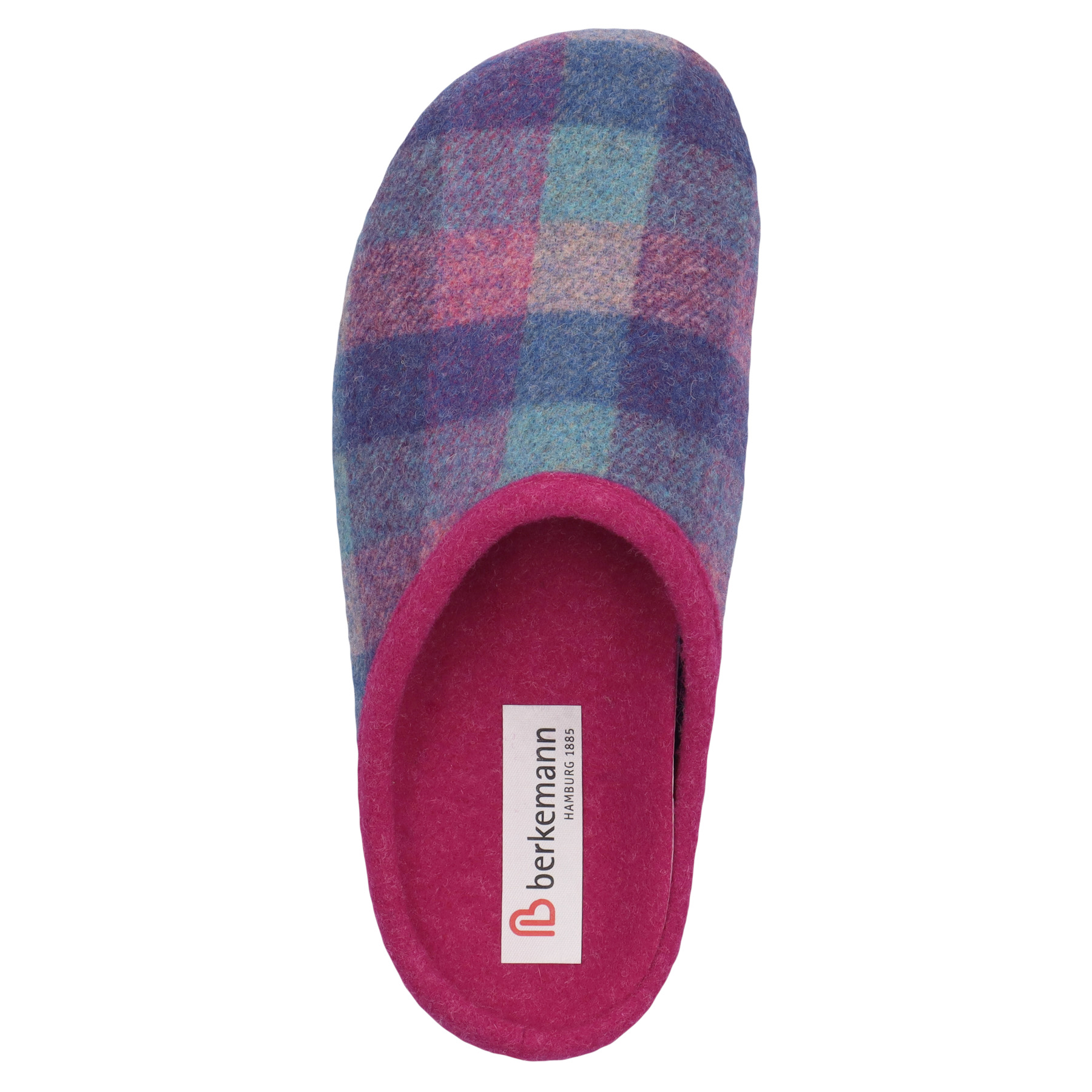 blaue hausschuhe draufsicht