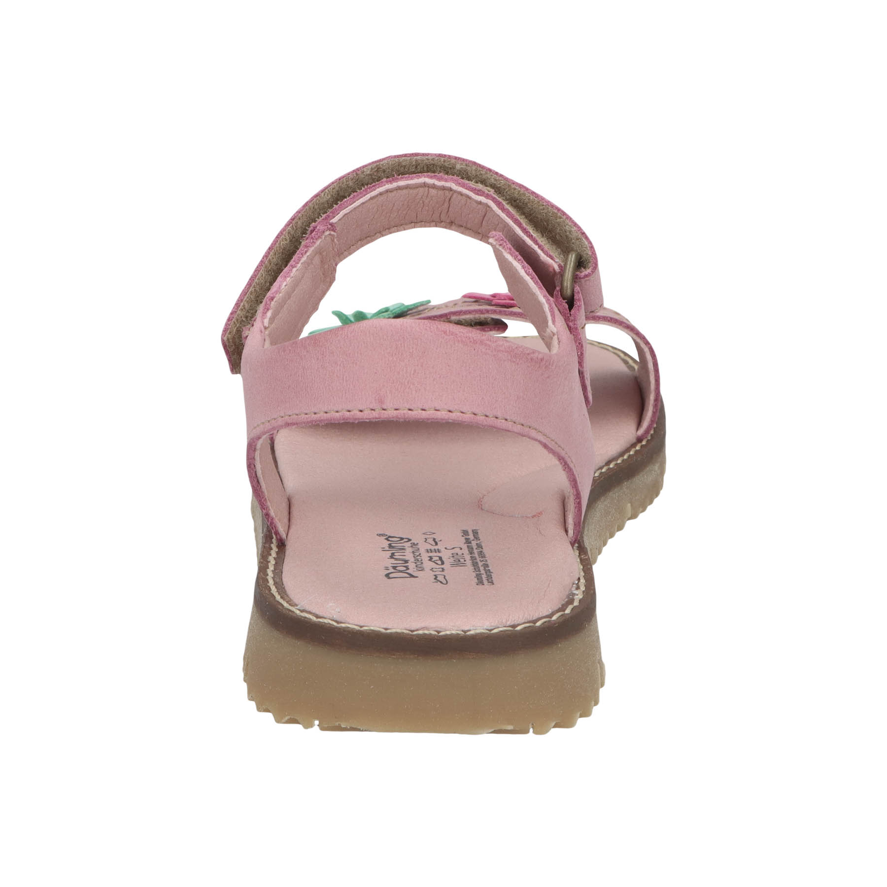 rote sandale hinteransicht