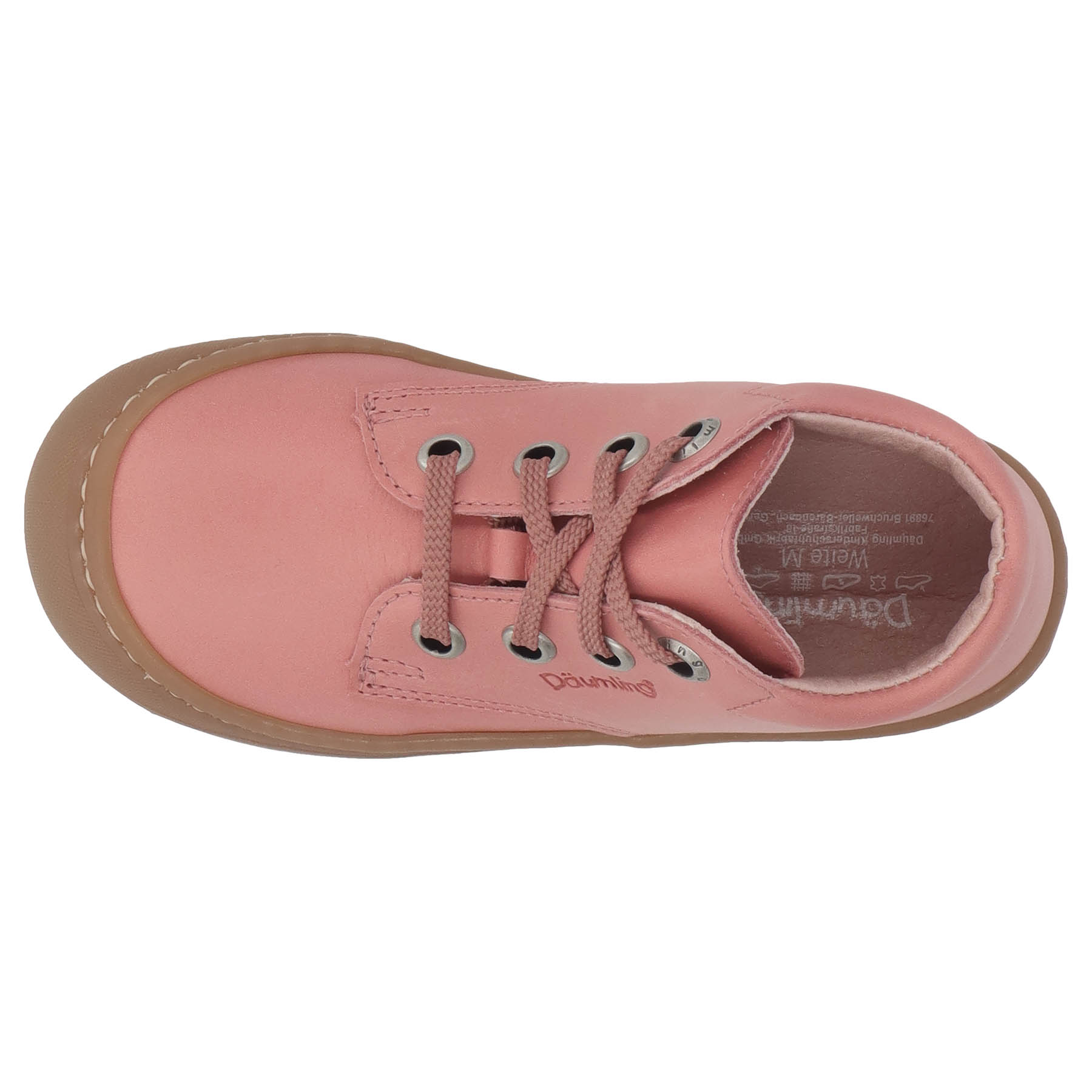 rote lauflernschuhe draufsicht