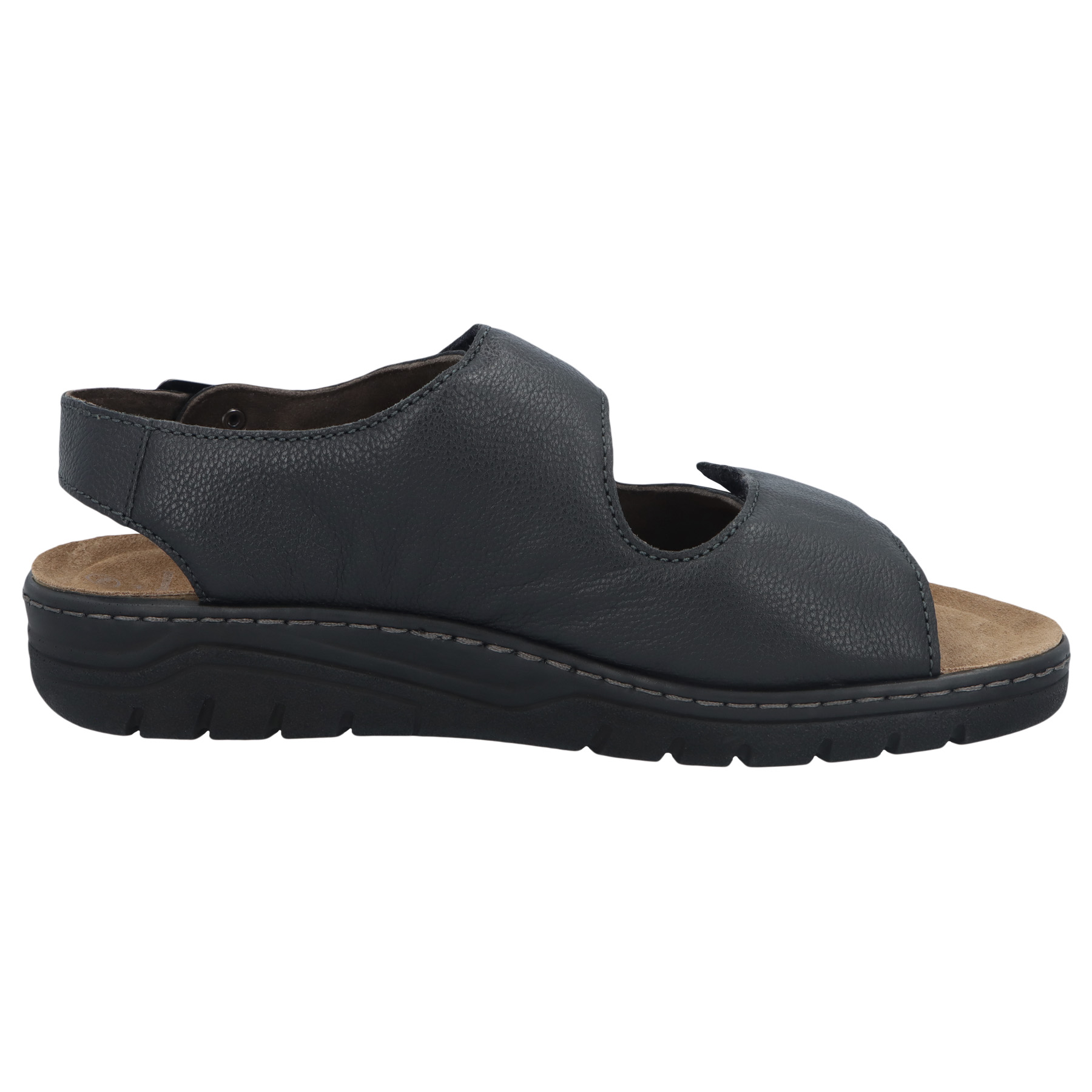 schwarze sandale seitenansicht rechts