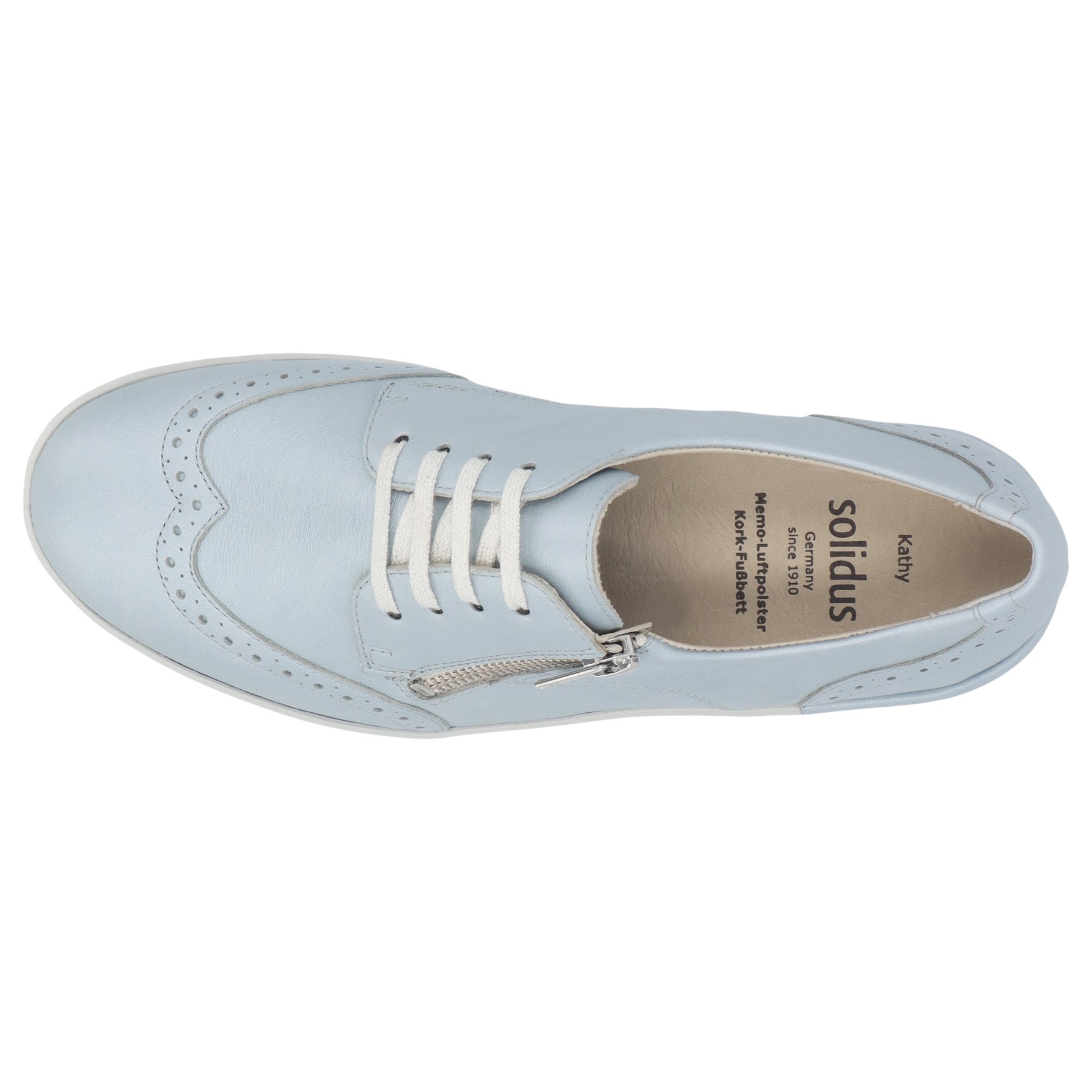 blaue halbschuh draufsicht
