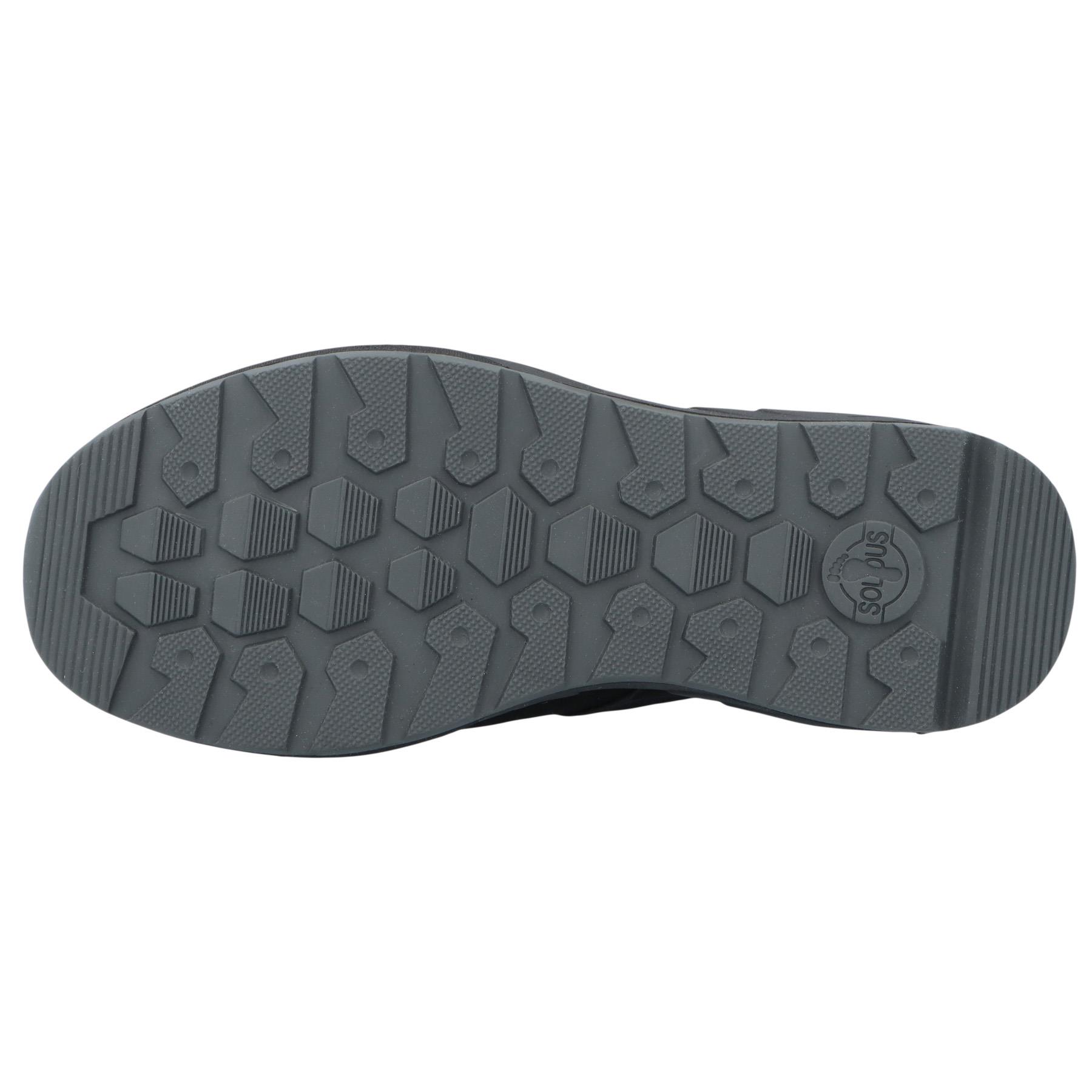 schwarze stiefel sohlenansicht