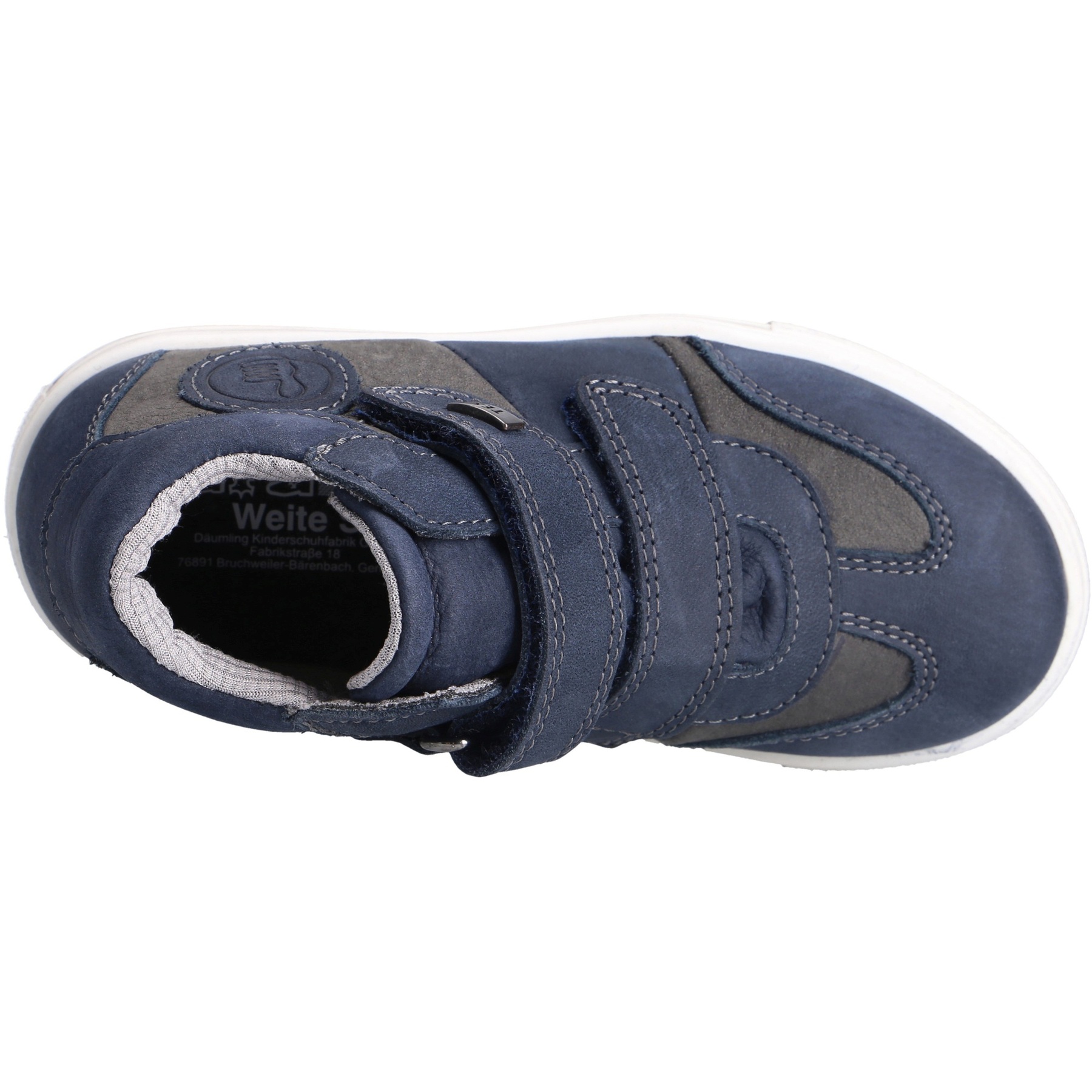 blaue mid cut draufsicht