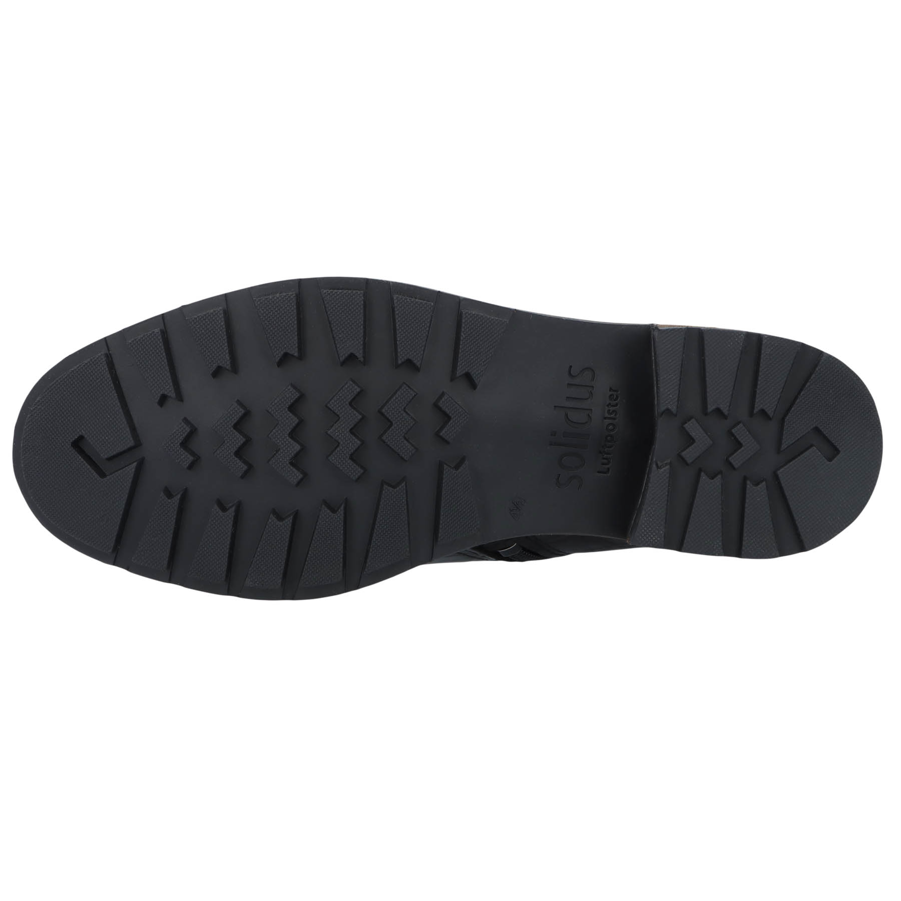 schwarze stiefel sohlenansicht