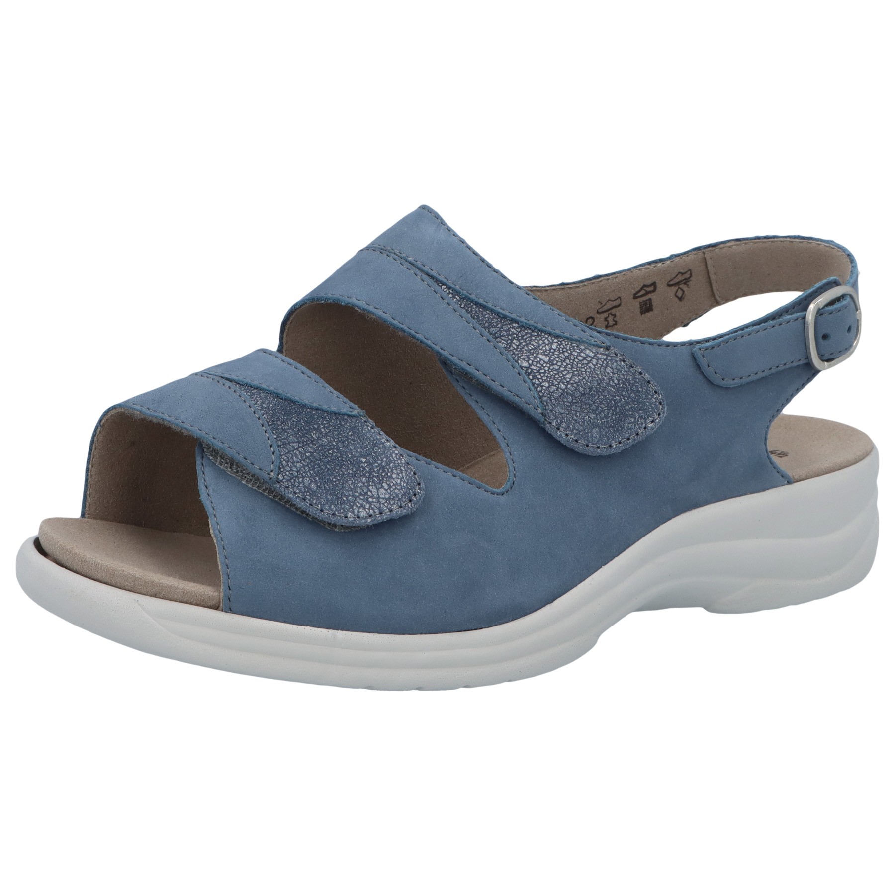 blaue sandale 3-4 ansicht