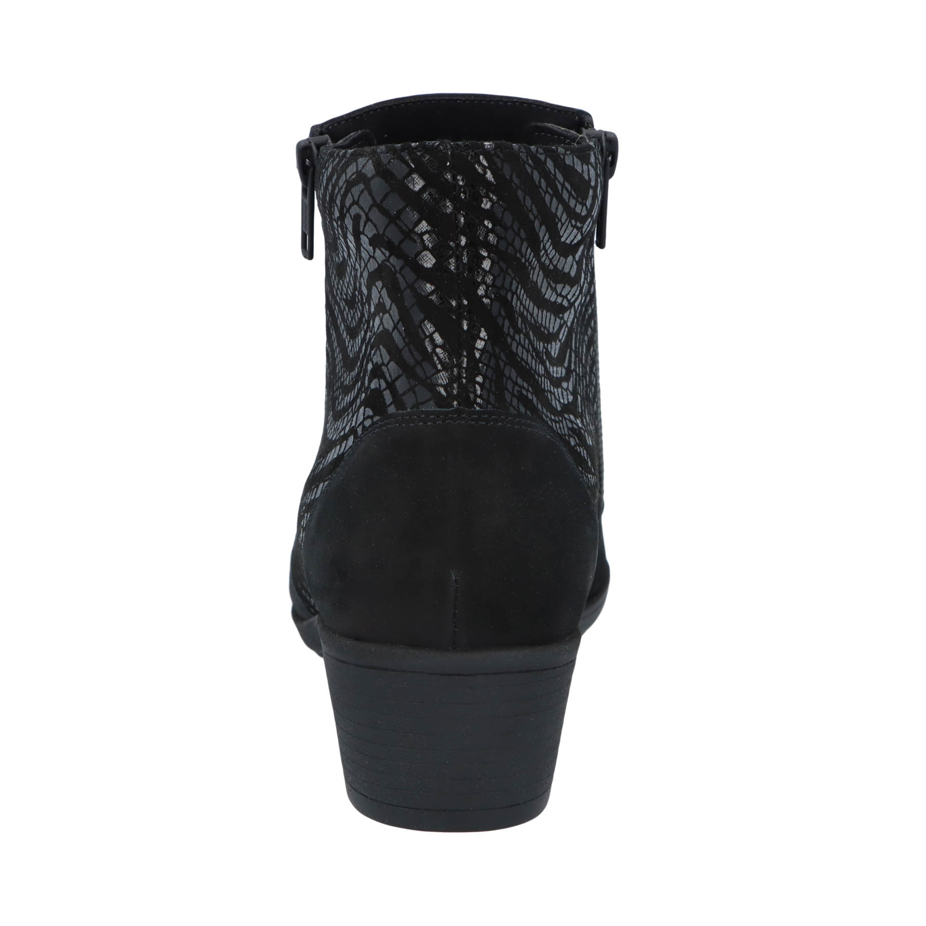 schwarze stiefel hinteransicht