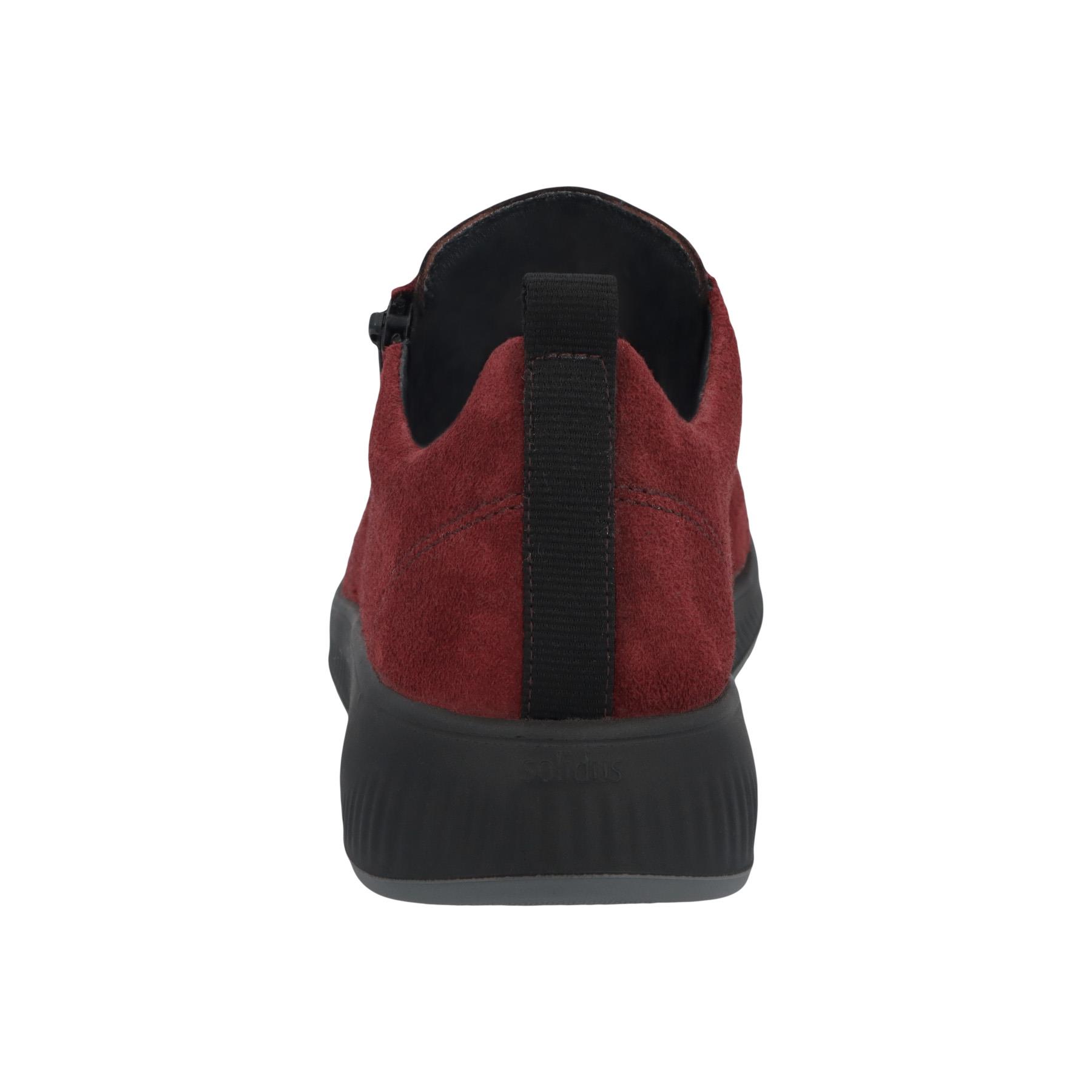 rote halbschuh hinteransicht